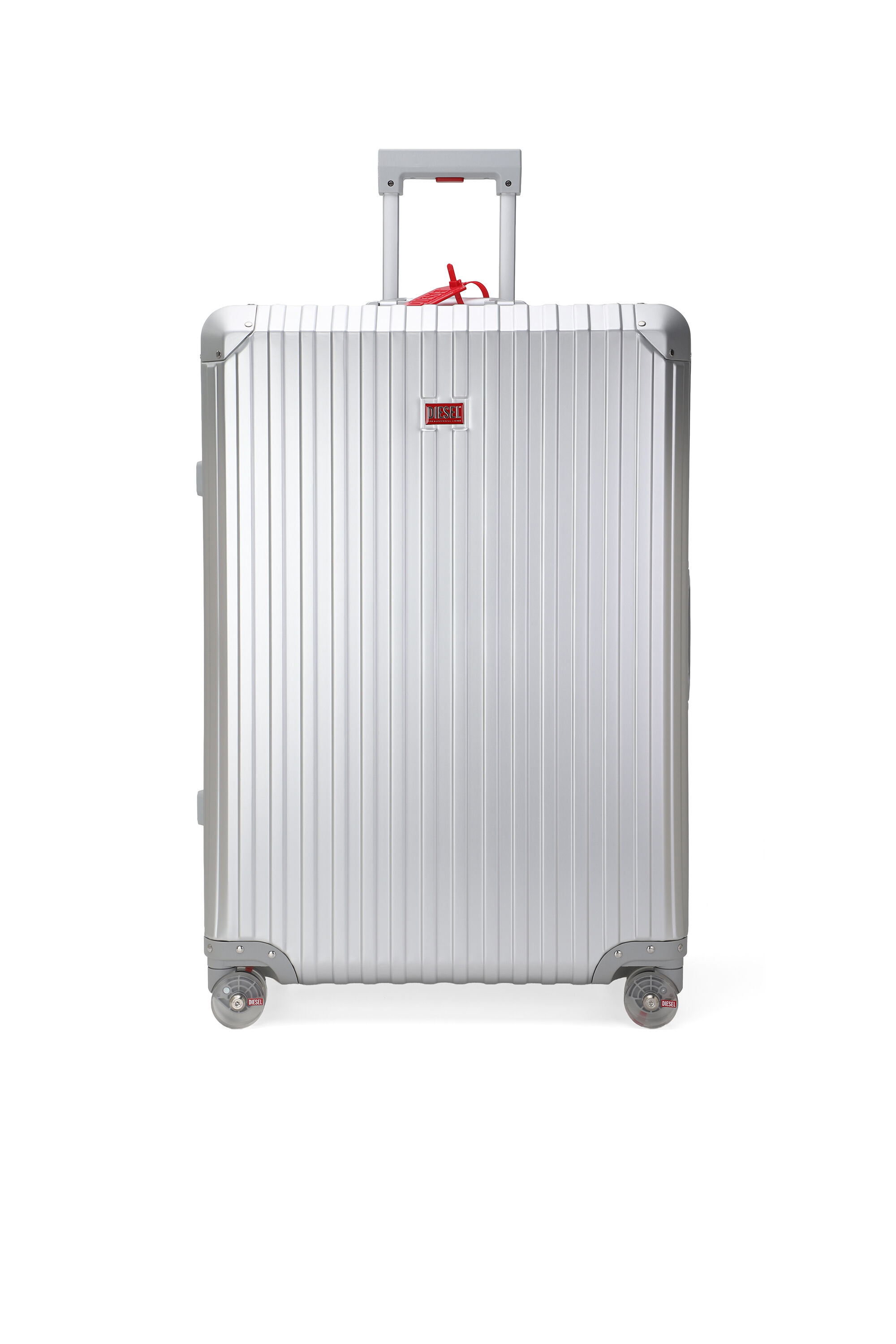 Diesel - DIESEL ALUMINUM TROLLEY- DSL002, Unisex's Aluminum Carry-On Luggage 28" in シルバー - 1