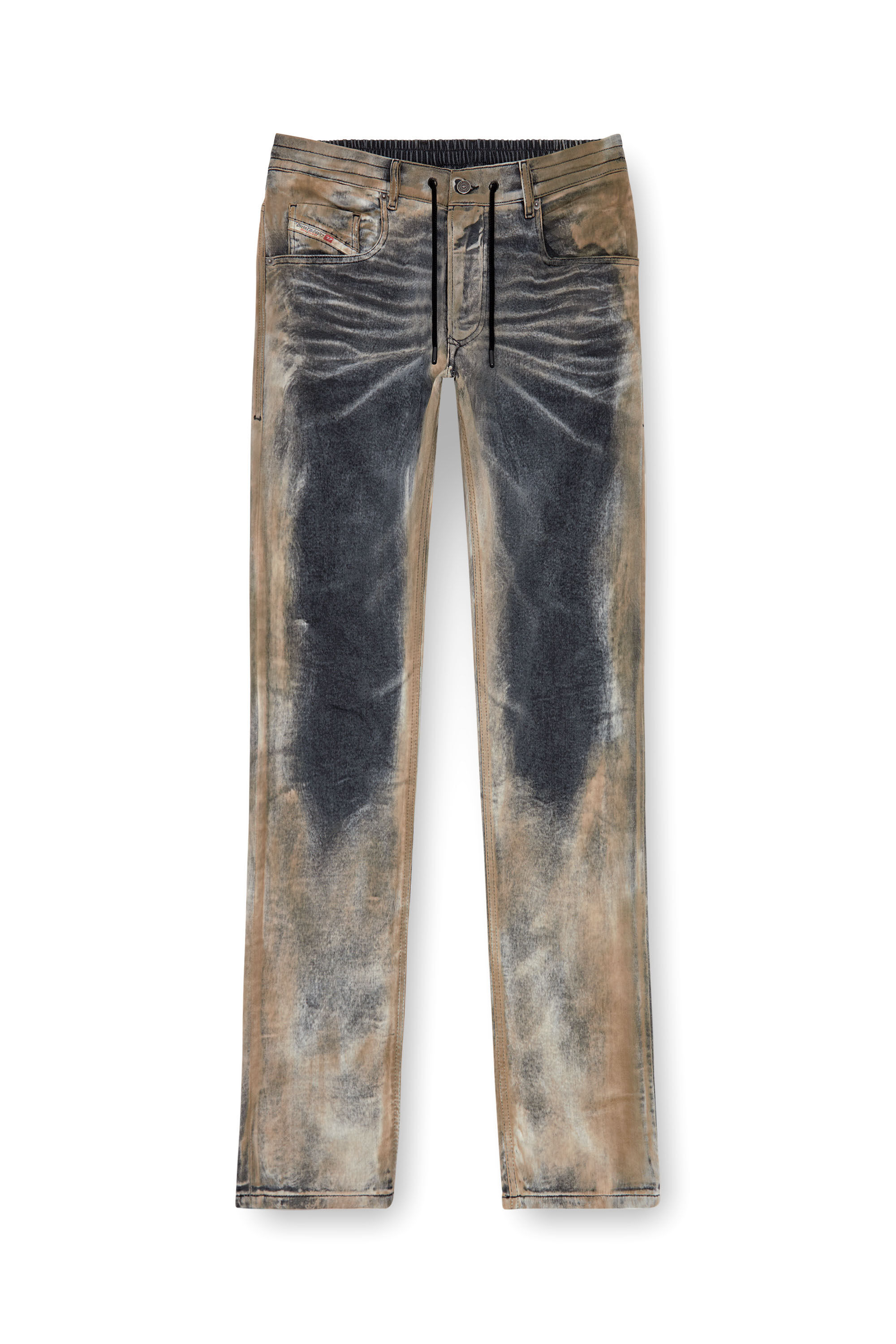 Diesel - Male's Regular 2030 D-Krooley Joggjeans® 068NP, ブラック/ダークグレー - 2