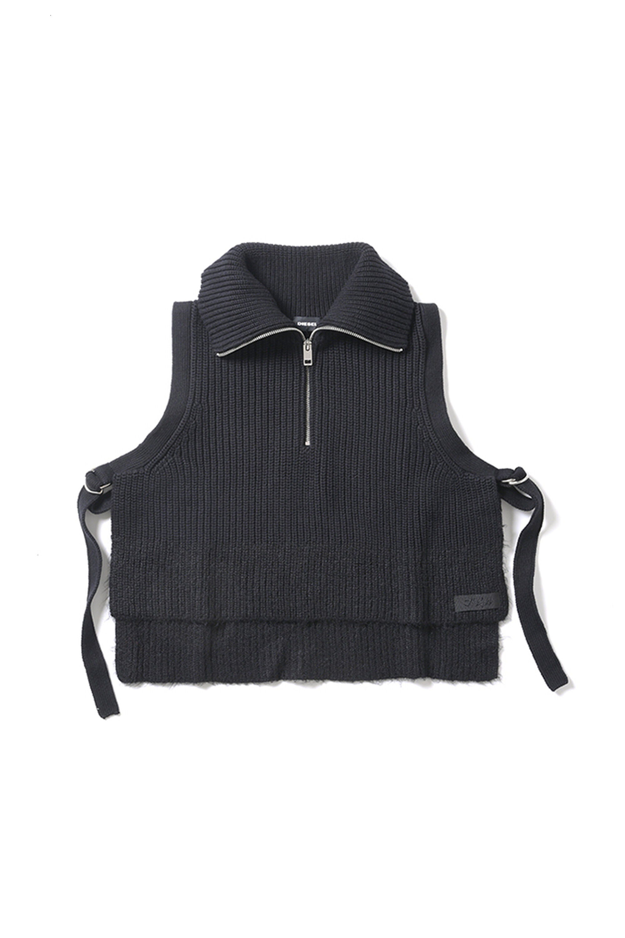 Diesel - KNIT VEST, ブラック - Image 1