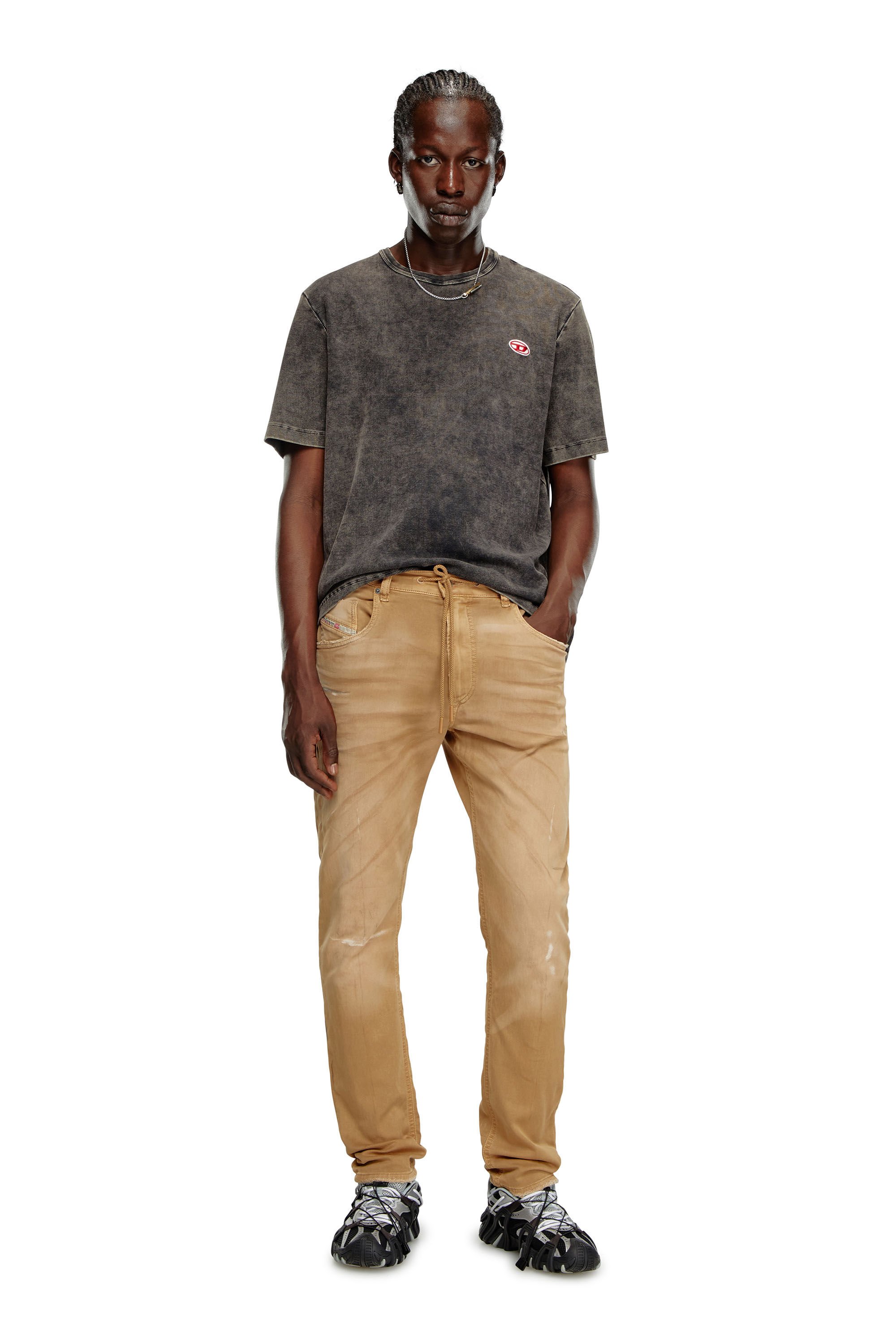 Diesel - Male's Regular 2030 D-Krooley Joggjeans® 068LW, Brown - 1