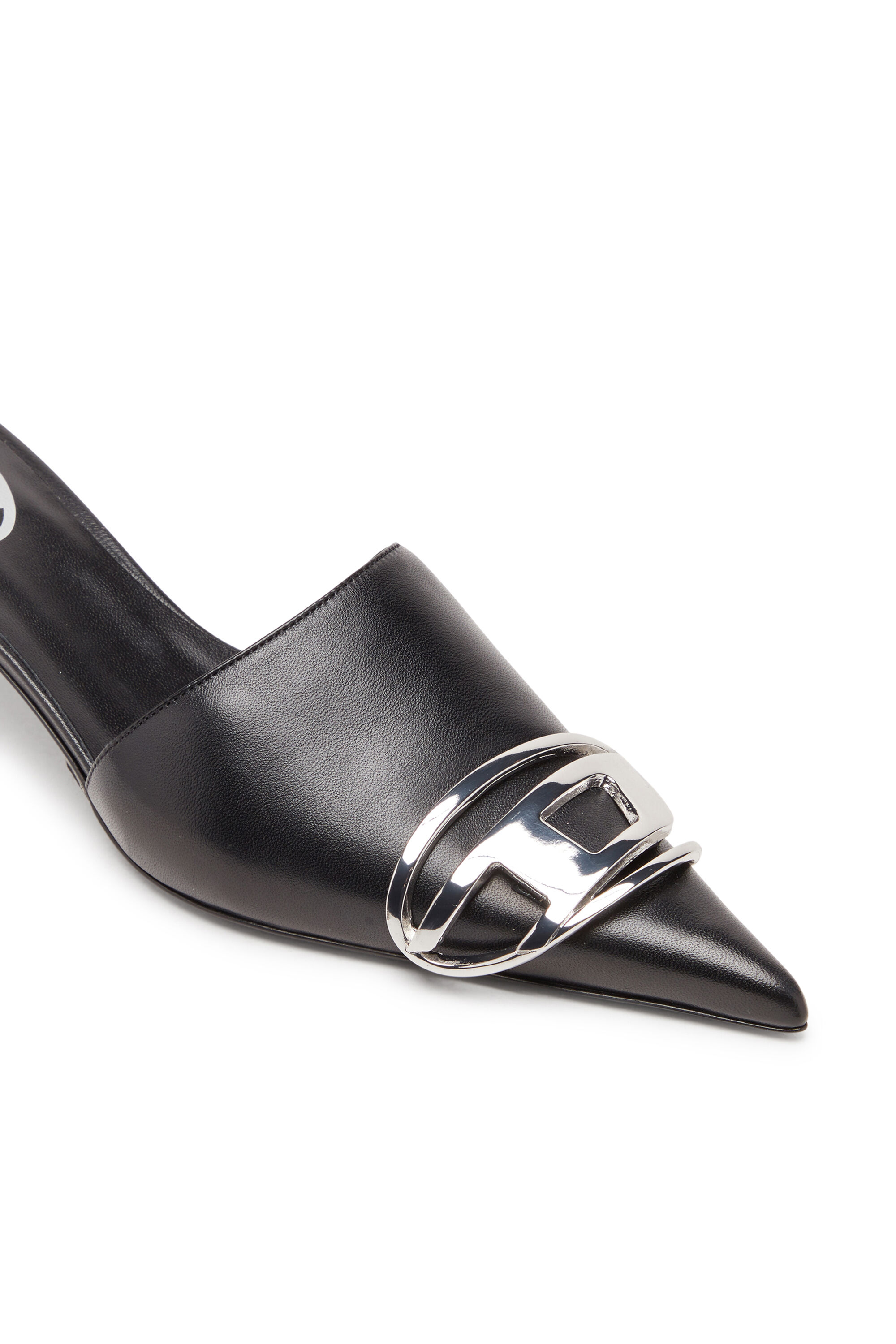 Diesel - D-VENUS KITTIE B, Female's D-Venus-Kitten-heel mules in nappa leather in ブラック - 6