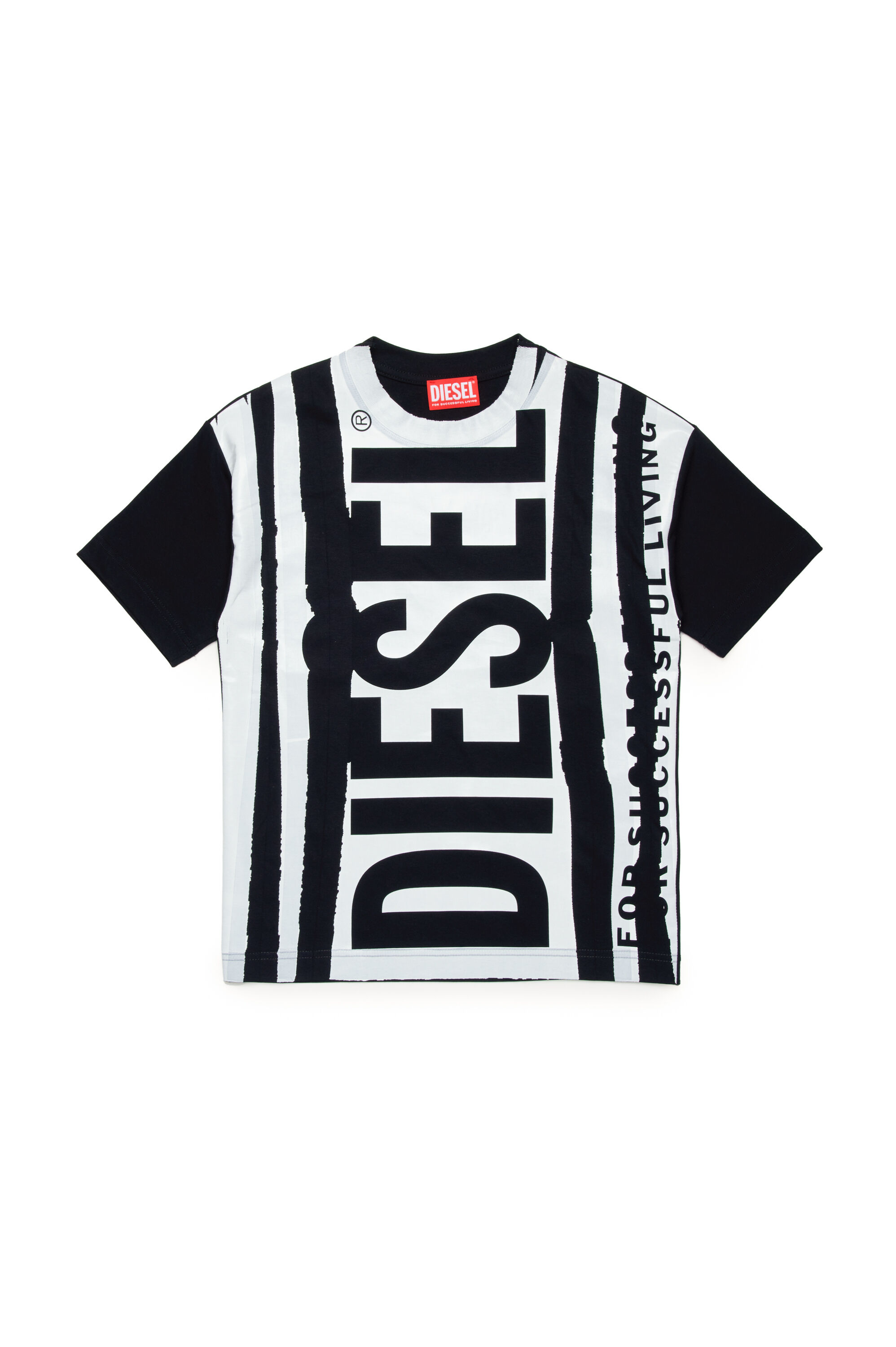 TNABELM5 OVER T-shirt with folded-effect logo print｜マルチカラー｜ガールズ｜DIESEL