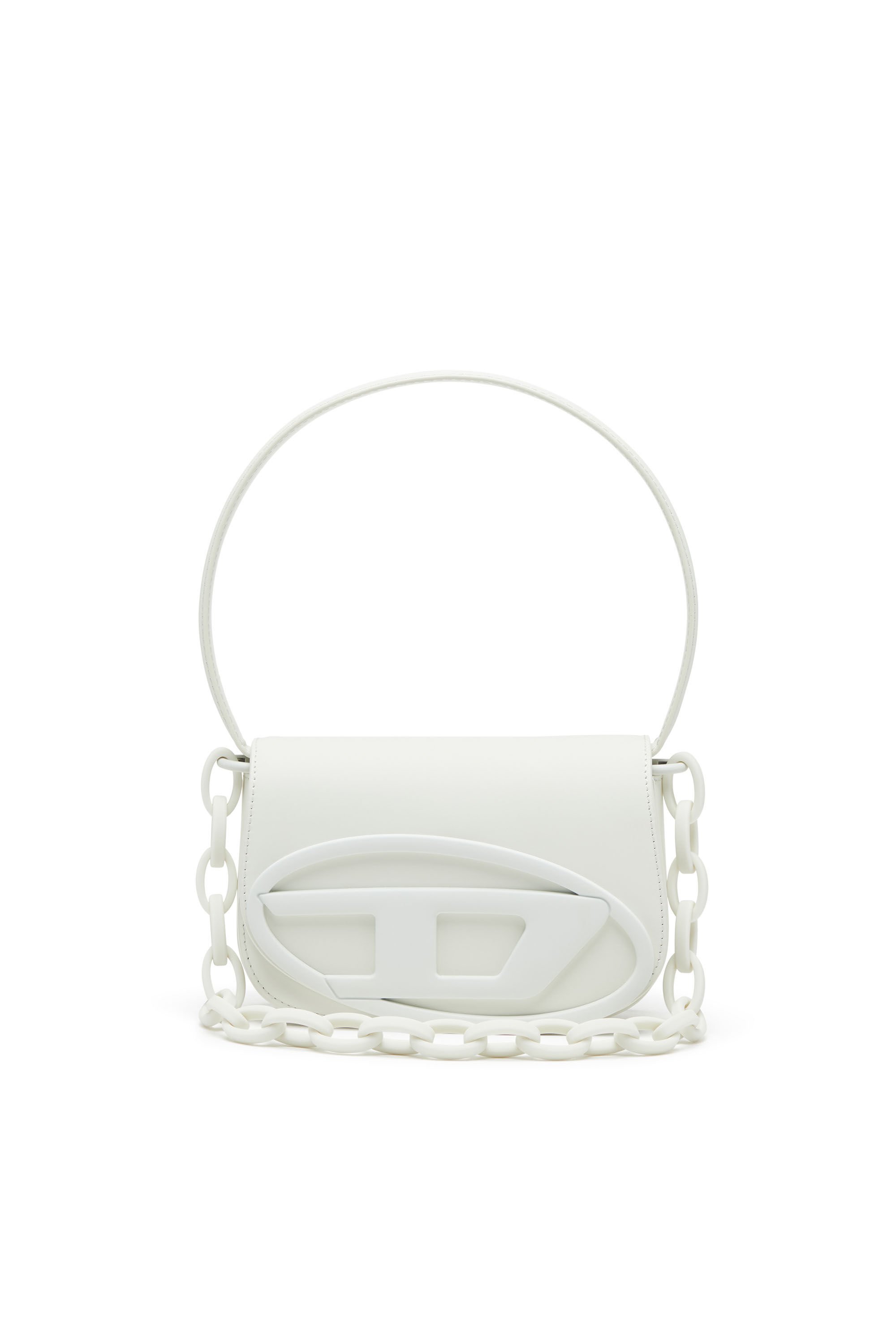 Diesel - 1DR, Female's 1DR-Iconic shoulder bag in matte leather in ホワイト - 2