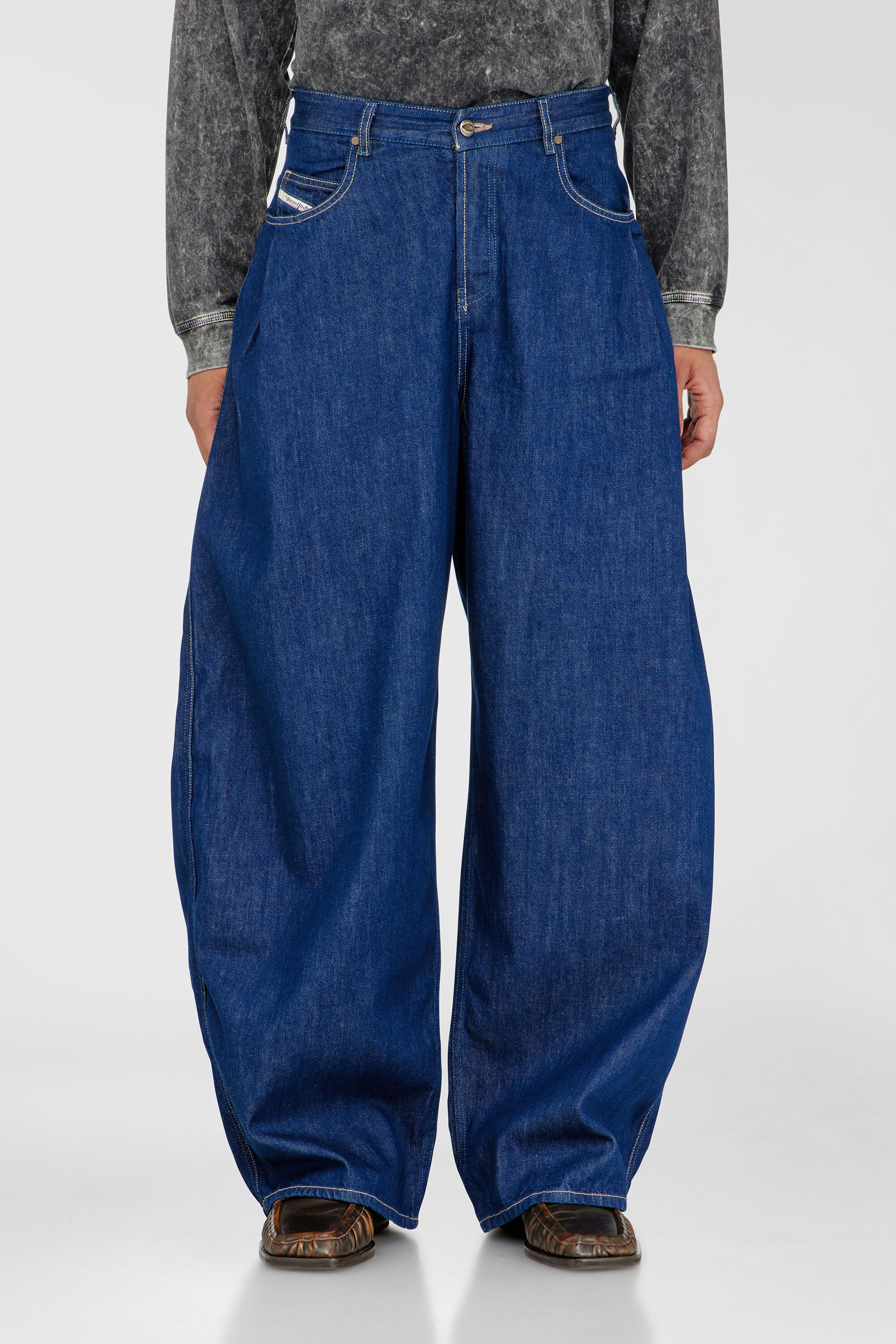 WIND AND SEA デニムパンツ ライトブルー Relaxed Jeans ハイウエスト 1987 D-Khelz | ダークブルー