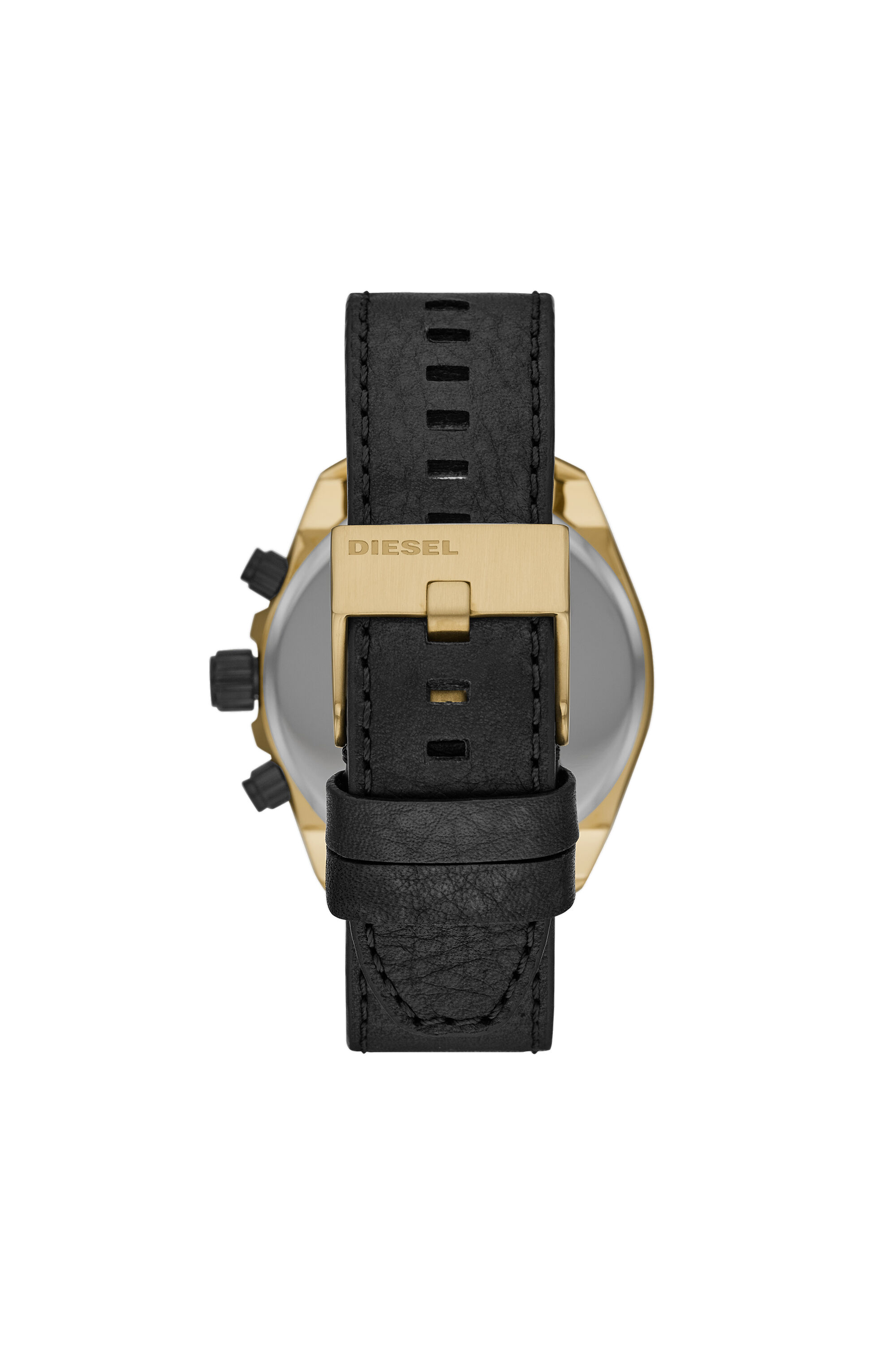 Diesel - DZ4516, Male's MS9 chronograph black leather watch in ブラック - 2