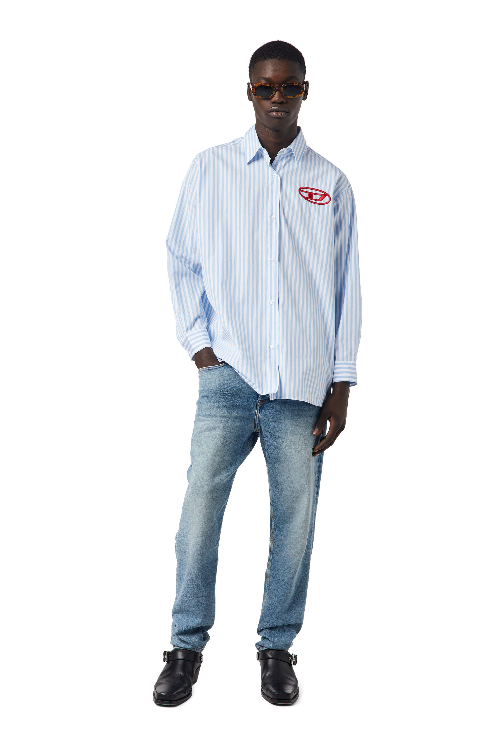 Diesel - 2005 D-Fining 09C77 Tapered Jeans, ライトブルー - Image 1
