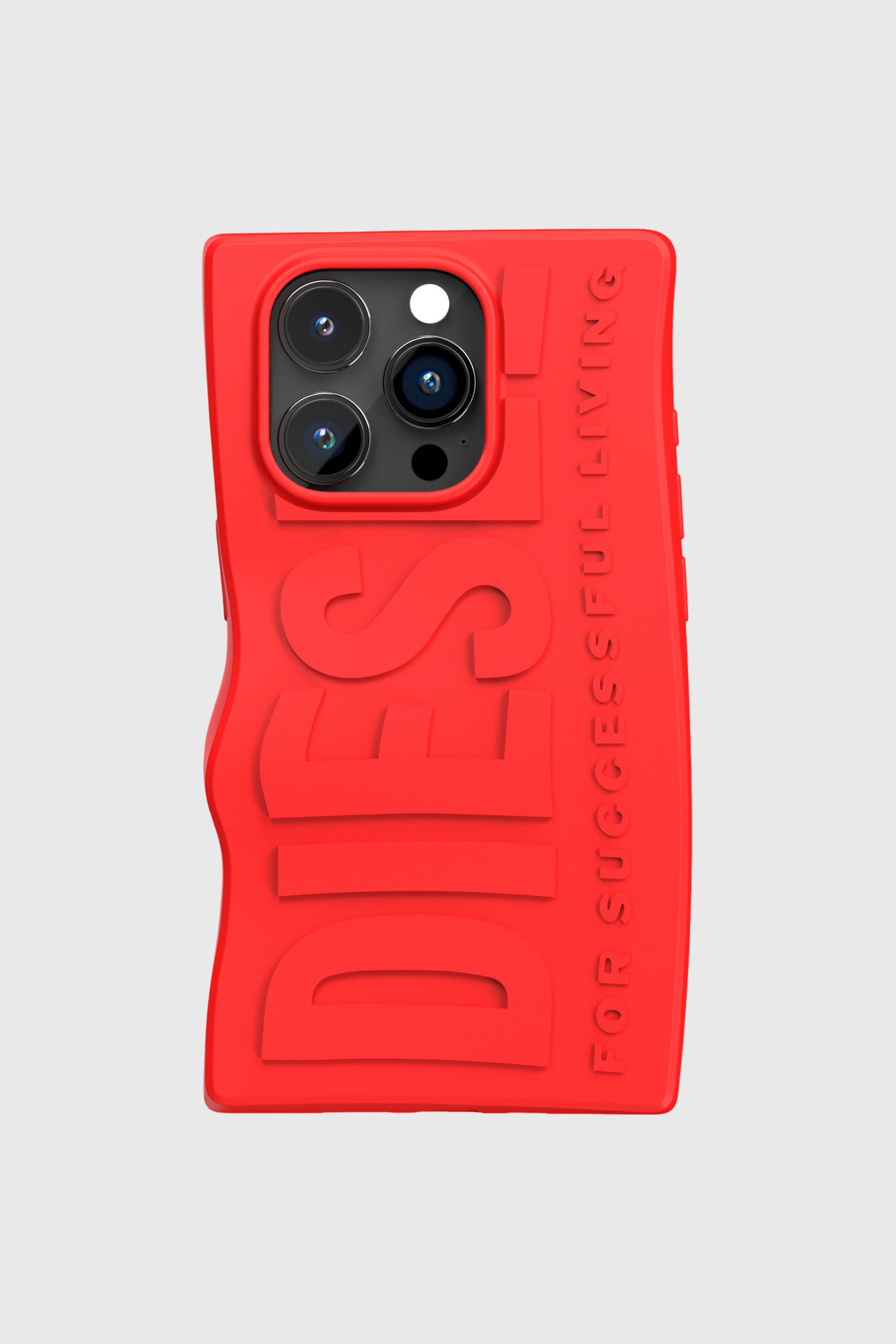 Diesel - 54117 MOULDED CASE, Unisex's iPhone 15 Pro シリコンケース in レッド - 2