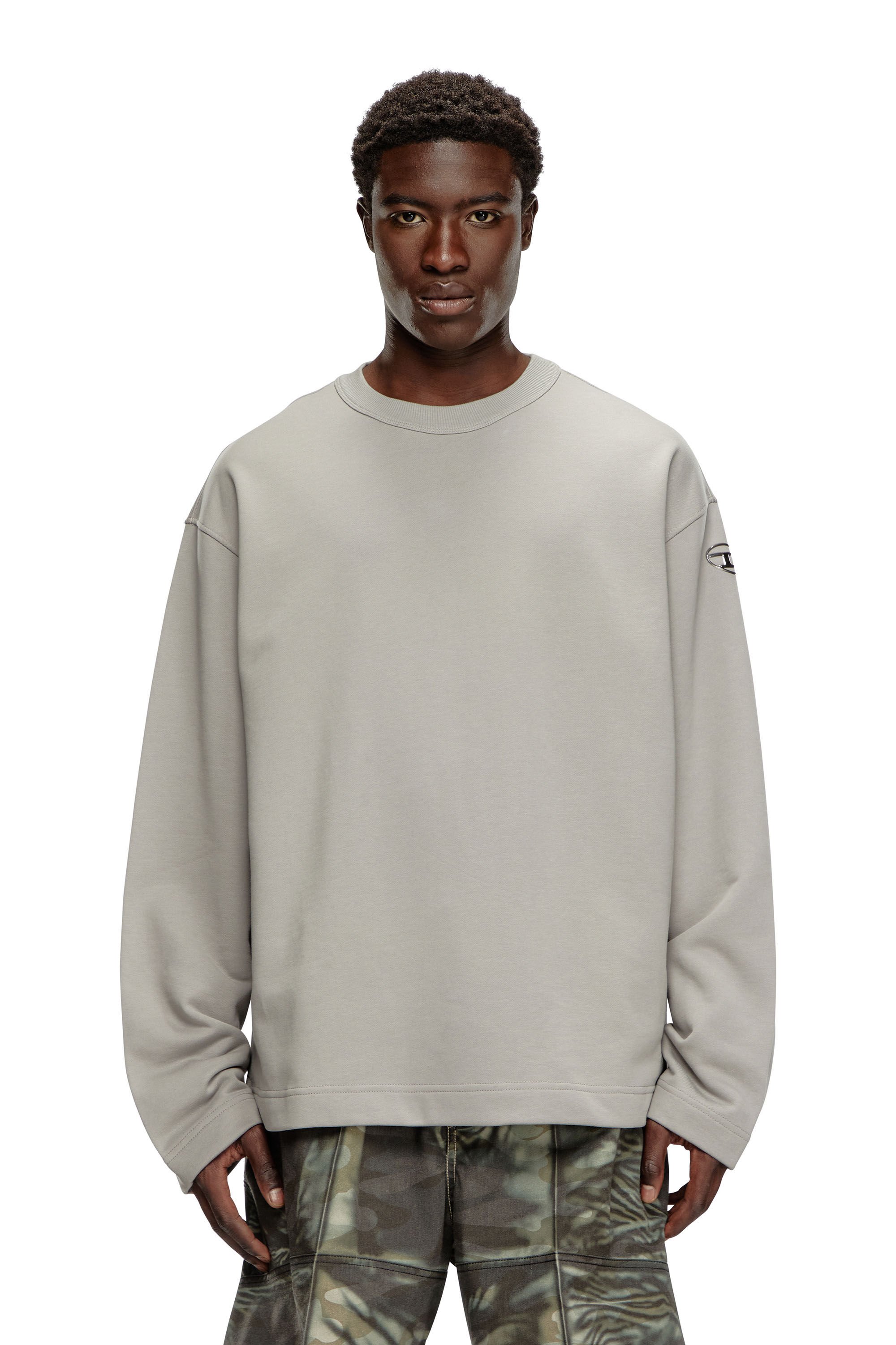 Diesel - S-MACSIS-OD, Male's スウェットプルオーバー in グレー - 3