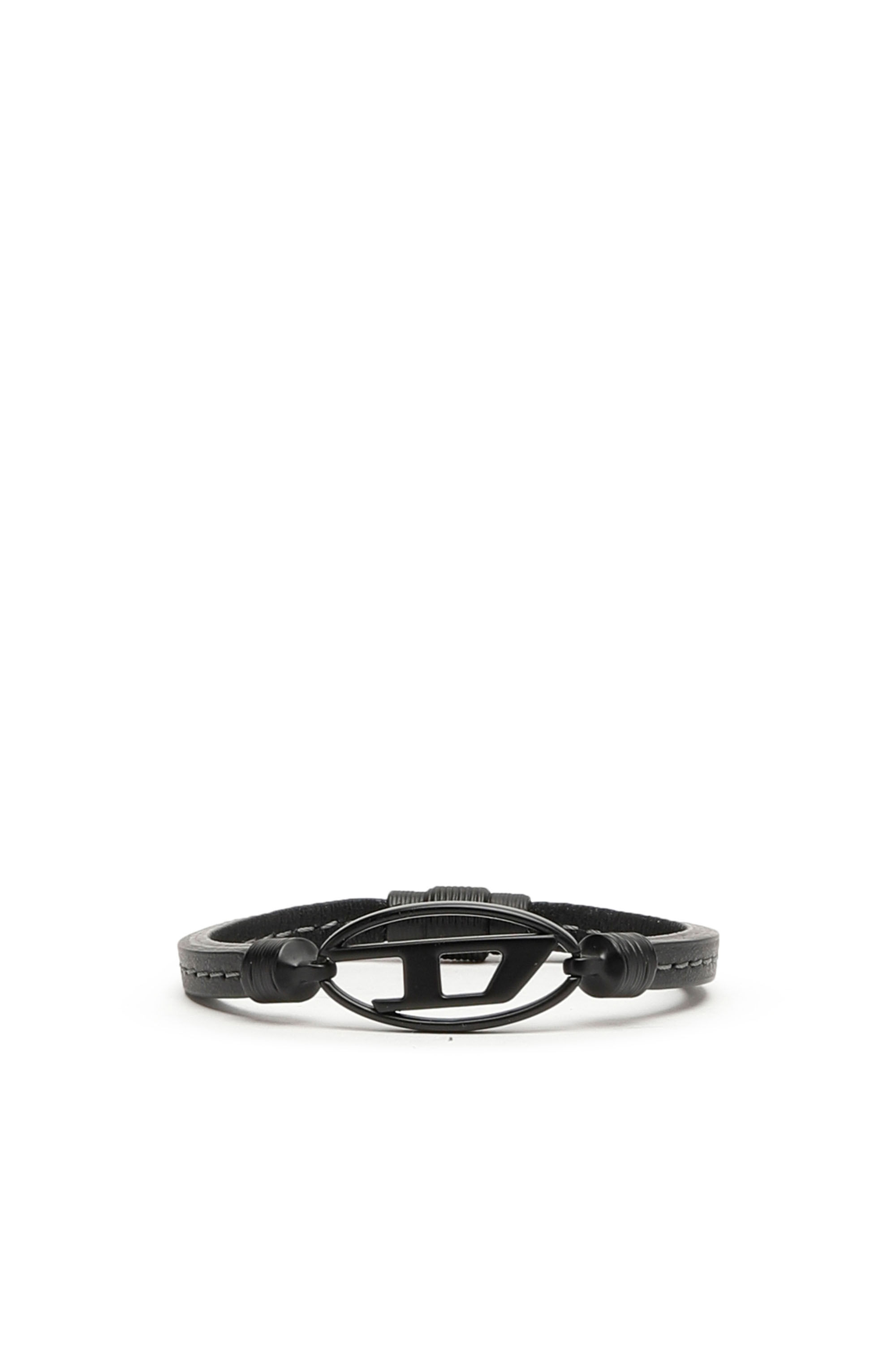 Diesel - A-ADAM, Unisex's ユニセックス カウレザー ブレスレット in ブラック - 1