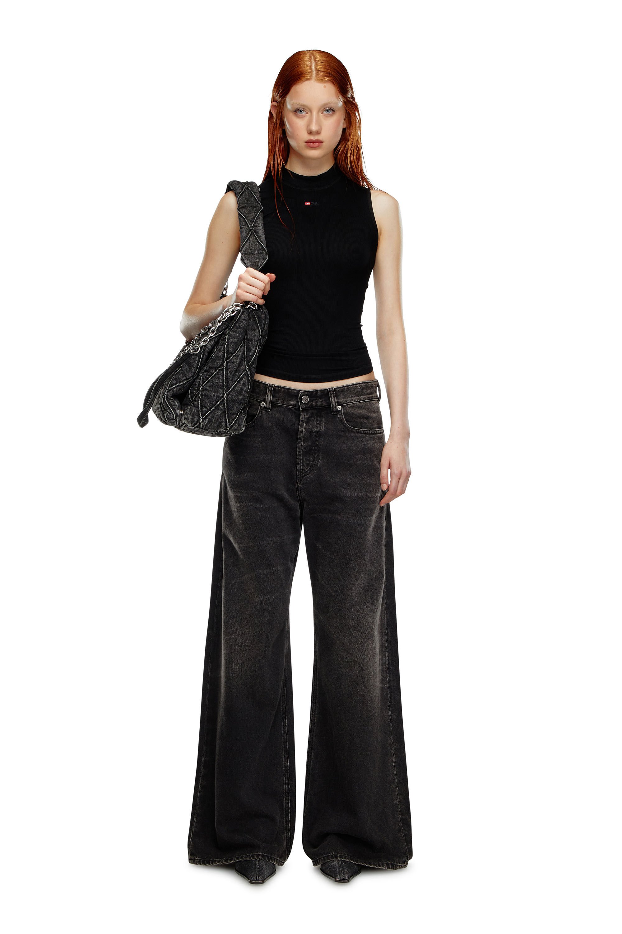 Diesel - Female's Relaxed Jeans 1996 D-Sire 09J96, ブラック/ダークグレー - 1