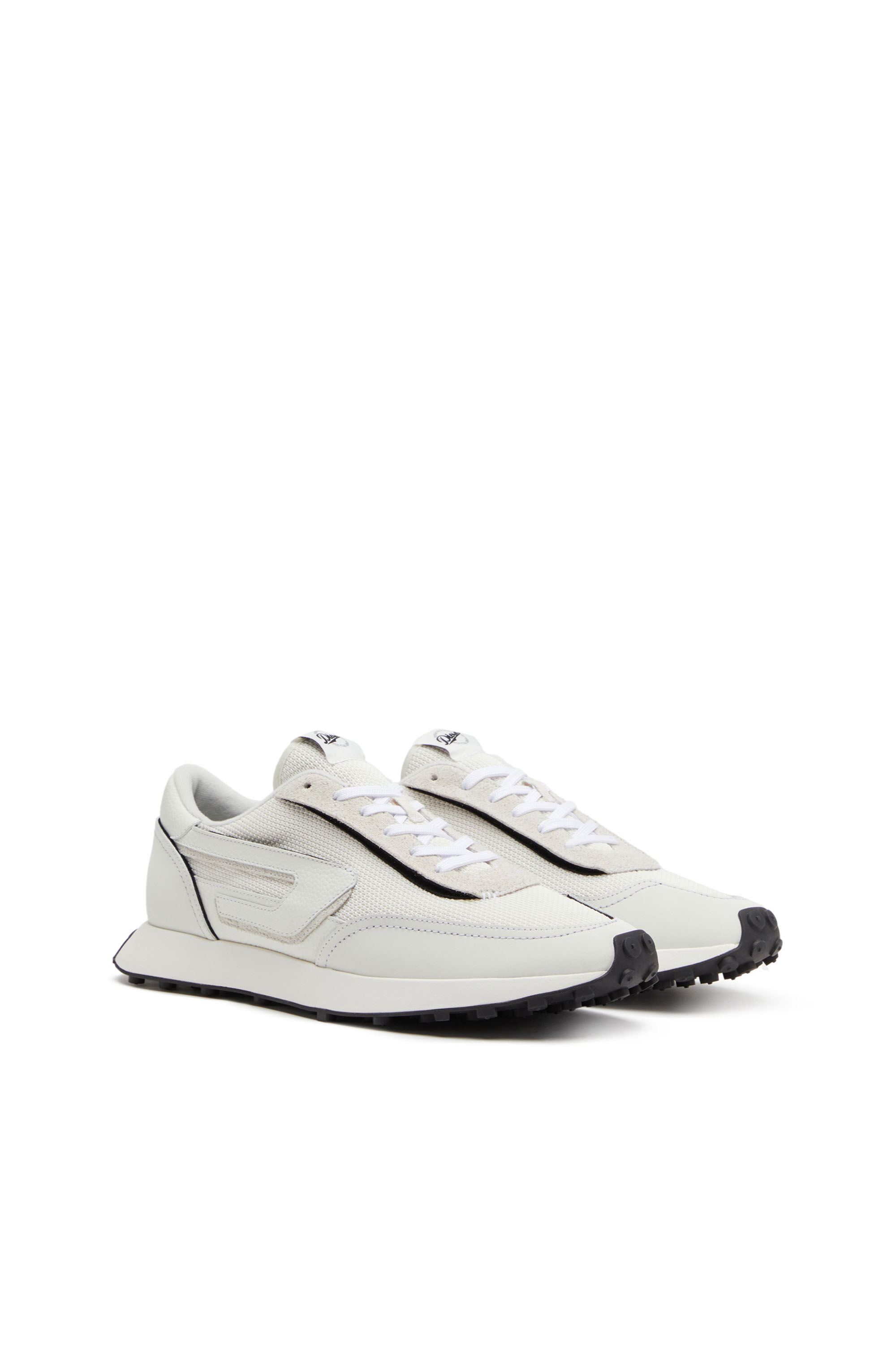 Diesel - S-RACER LC, Male's メッシュ スニーカー - S-Racer Lc in ホワイト/ブラック - 2