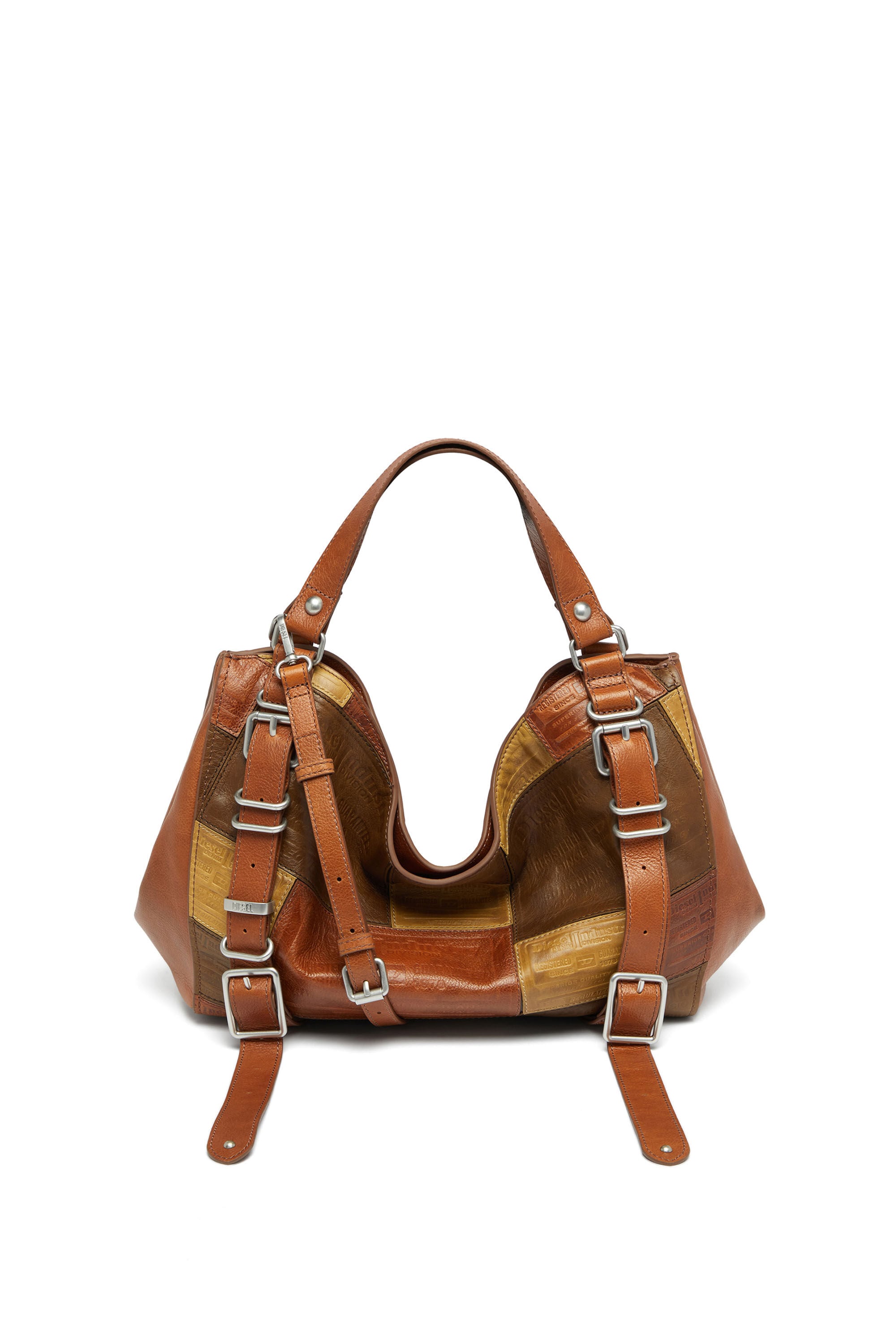 D-ONE TOPHANDLE M D-One-Medium top-handle bag in patchwork leather
