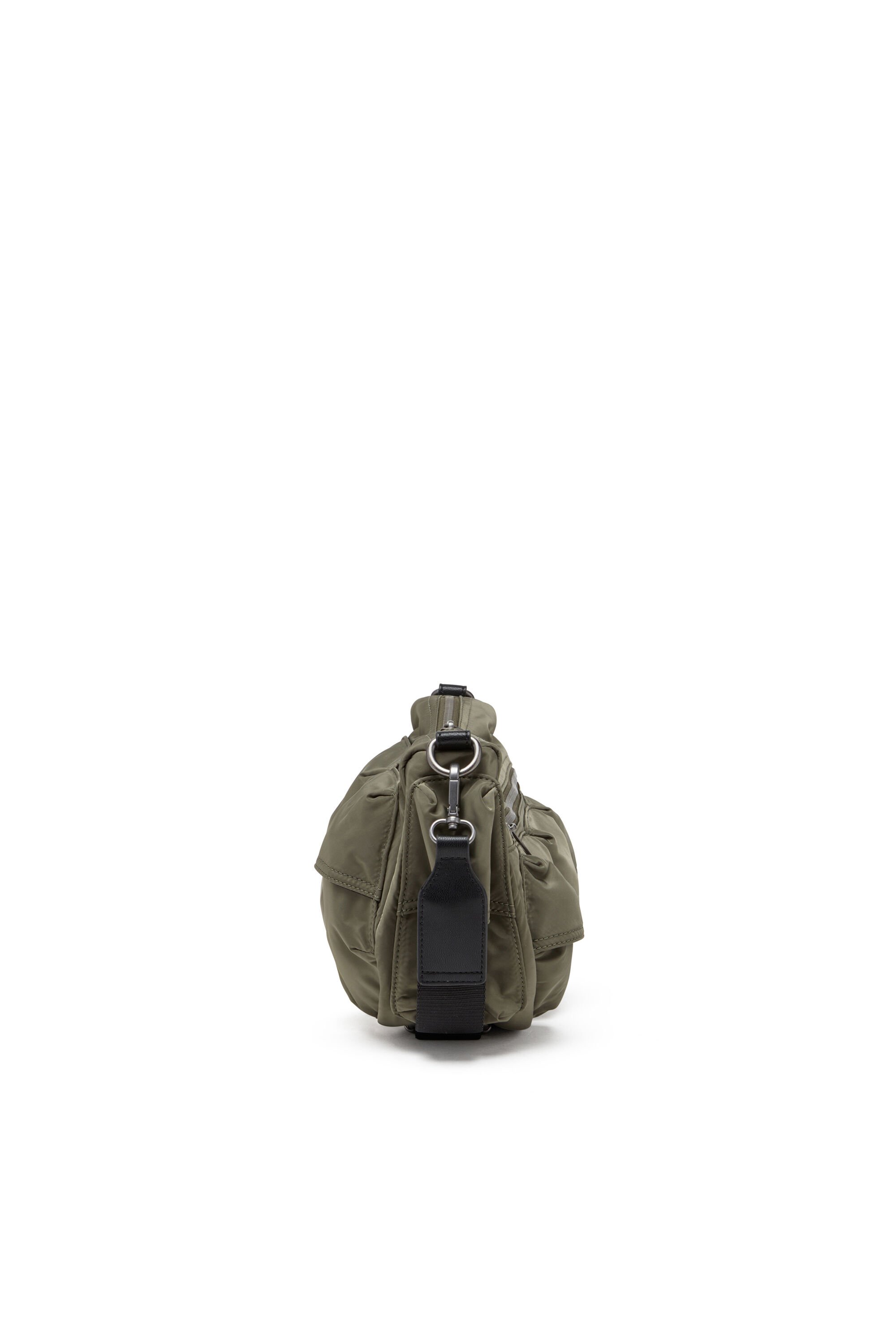 Diesel - MULTI-PKTS SHOULDER BAG X, Unisex's Multipocket bag in utilitarian shell in グリーン - 3