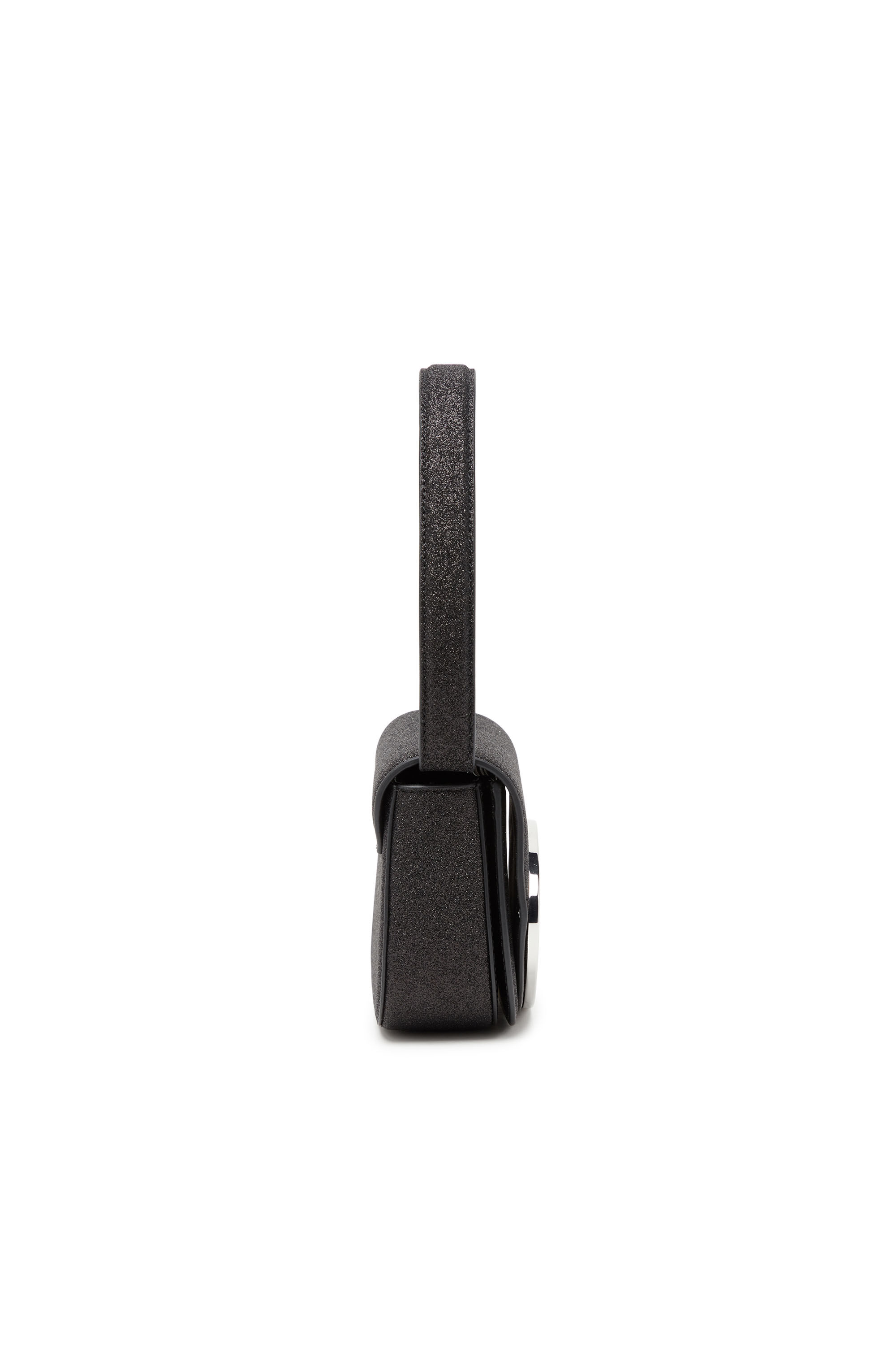Diesel - 1DR, Female's 1DR-Iconic shoulder bag in glitter fabric in ブラック - 4