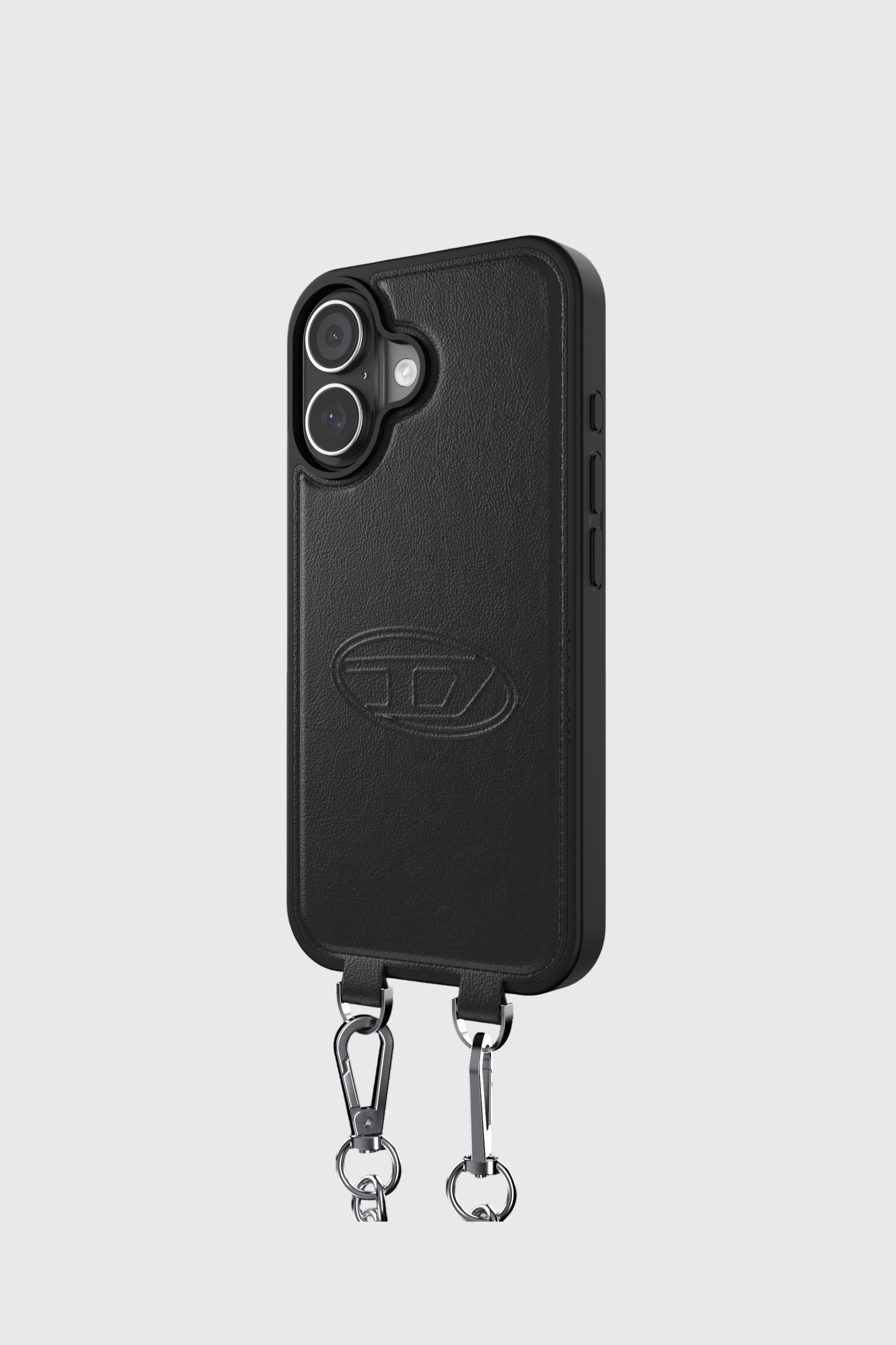 Diesel - 60661 MOULDED CASE, Unisex's Oval D case with wrist strap and MagSafe for iPhone 17 in ブラック - 4