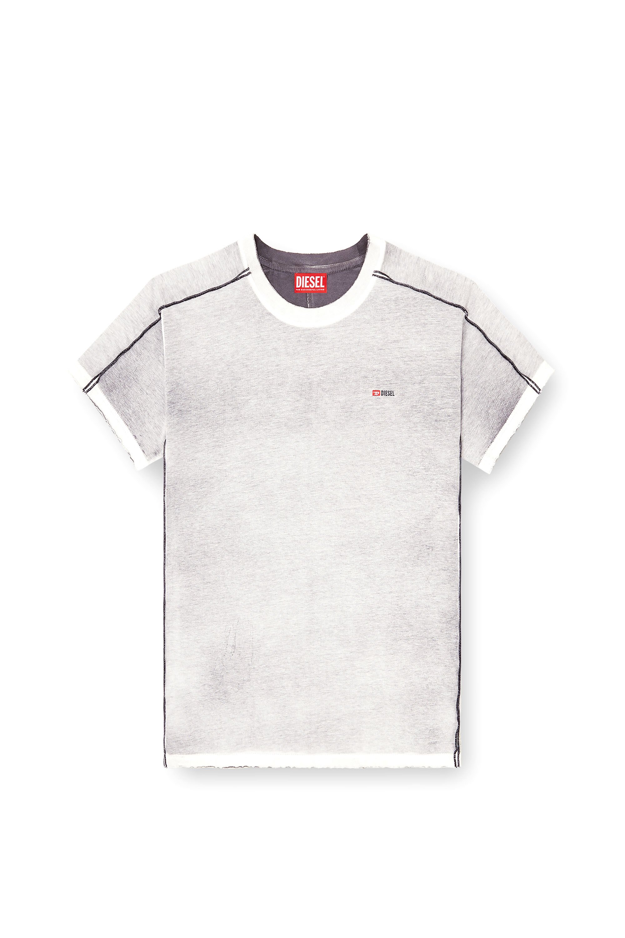 Diesel - T-IMY, Female's Tシャツ in ライトグレー - 2