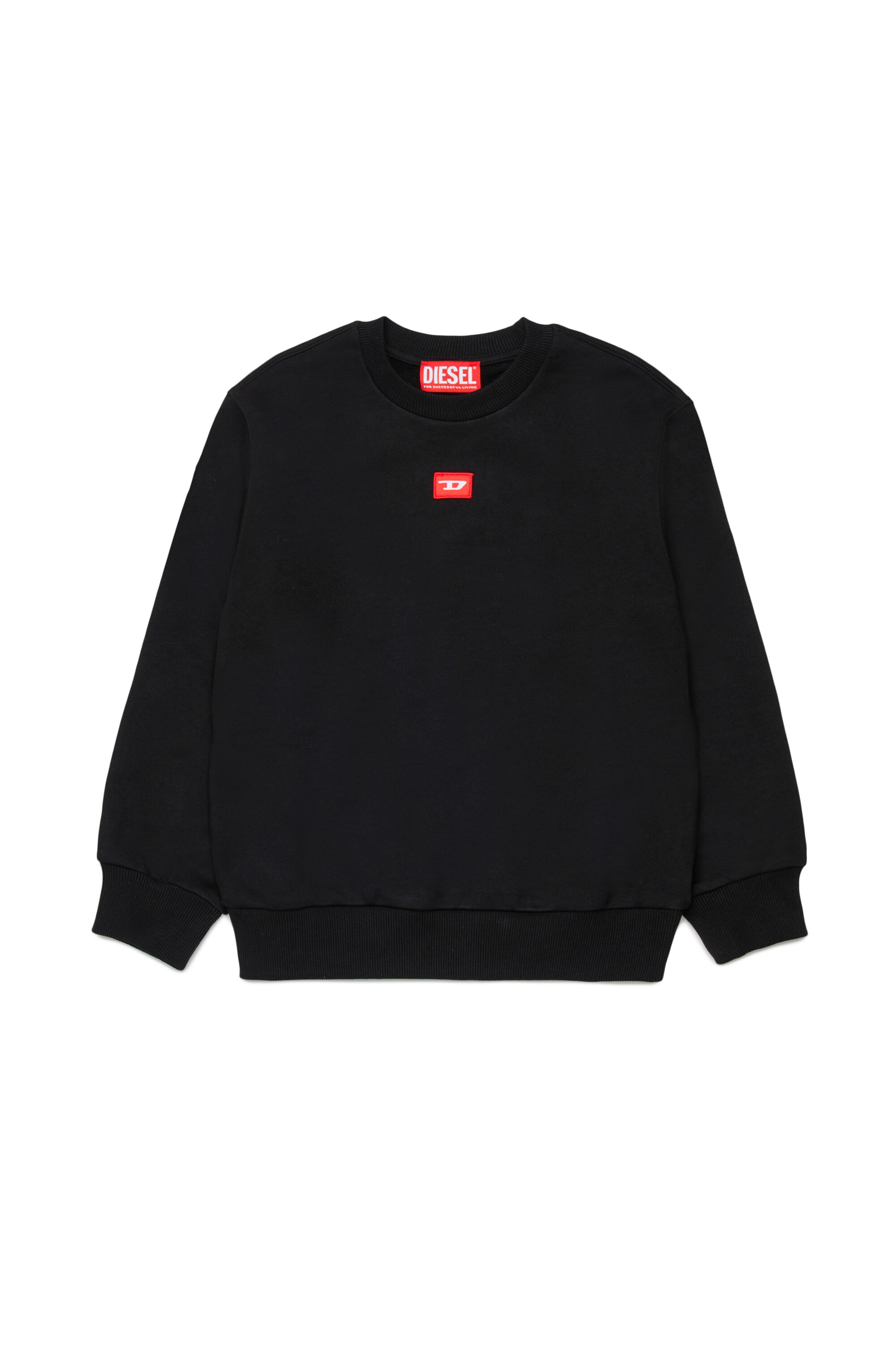 Diesel - SXGIN OVER, Unisex's Sweatshirt small logo patch in ブラック - 1