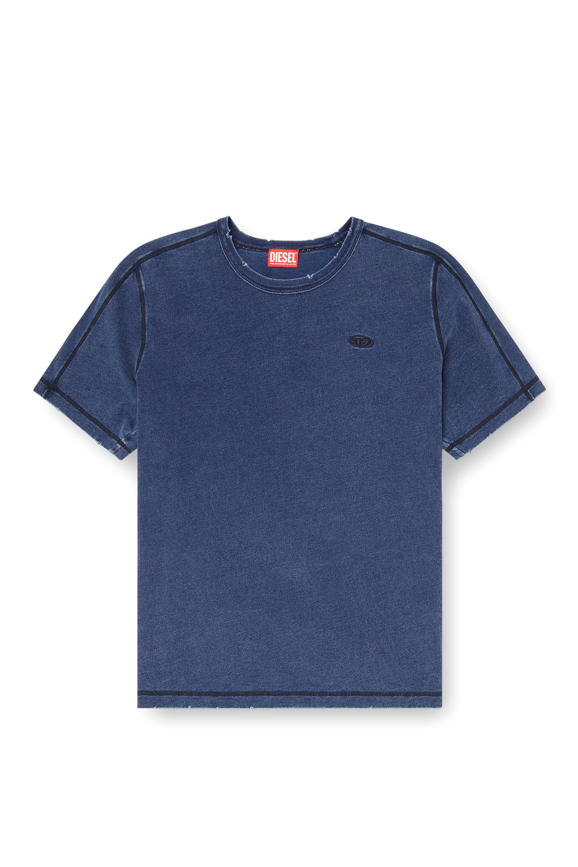 T-ADJIND-NEW Tシャツ｜ブルー｜メンズ｜DIESEL