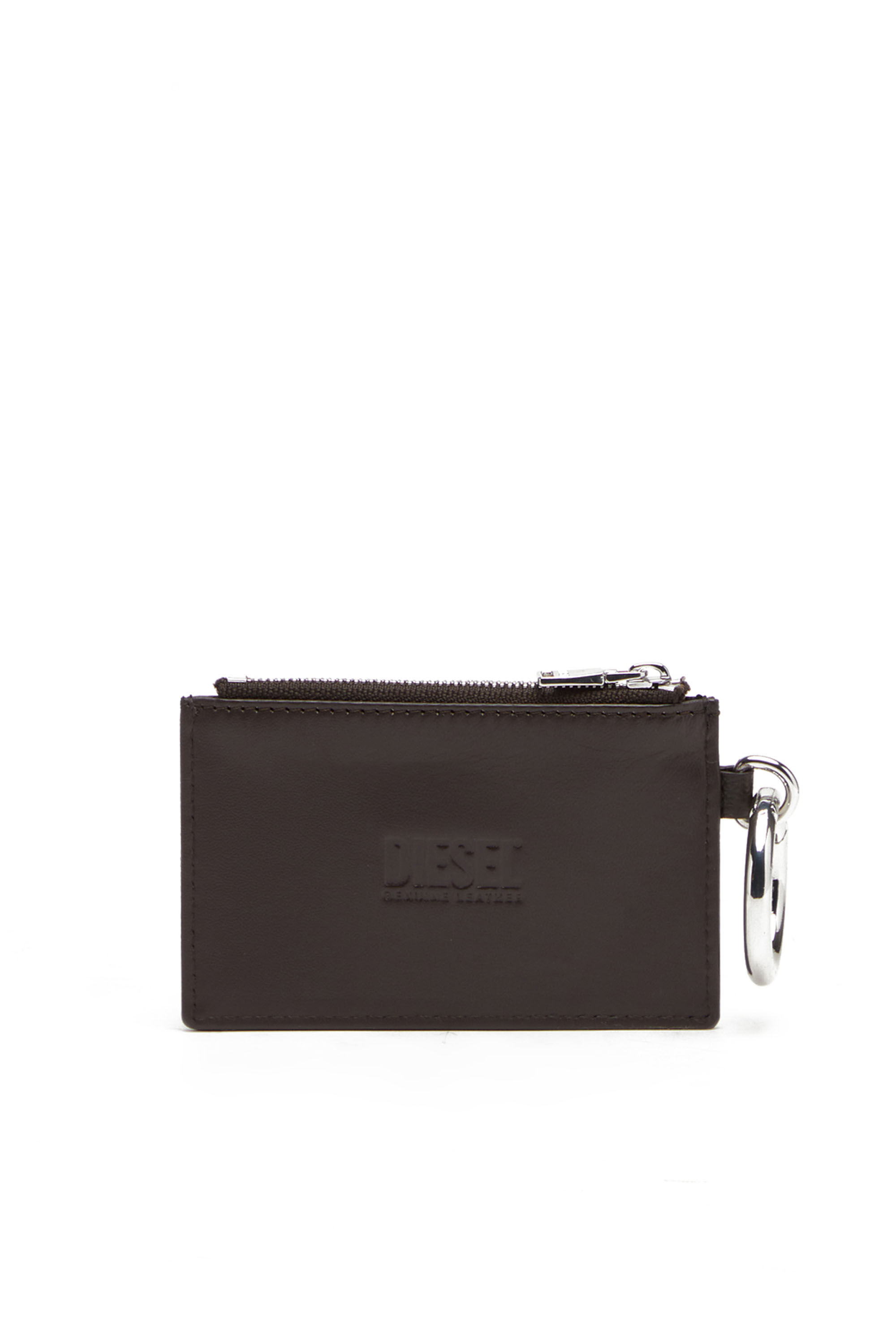 Diesel - CARD POUCH, Unisex's ユニセックス カウレザー コインケース in Brown - 2