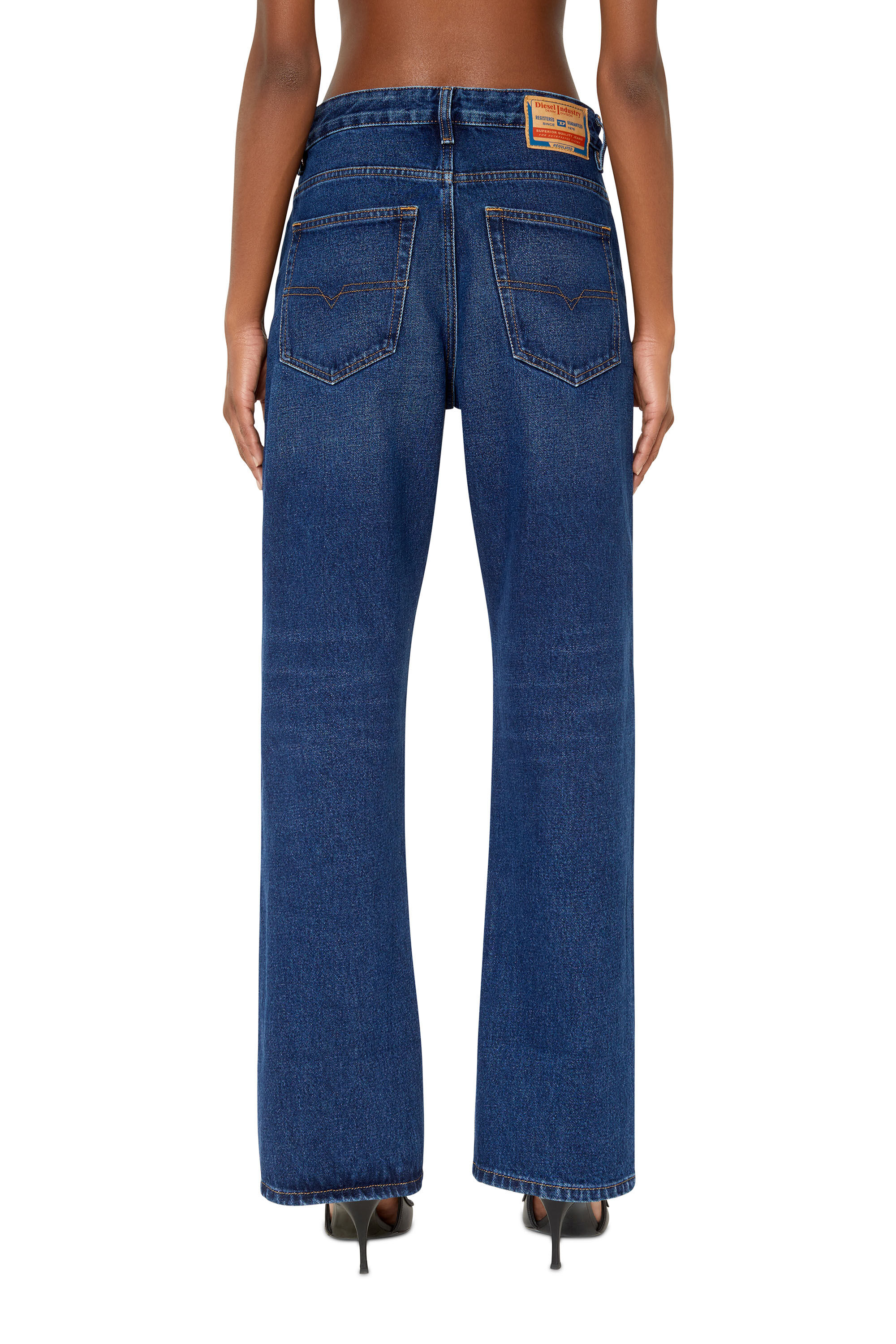 Diesel - Female's Straight Jeans 1999 D-Reggy 007E6, ダークブルー - 5