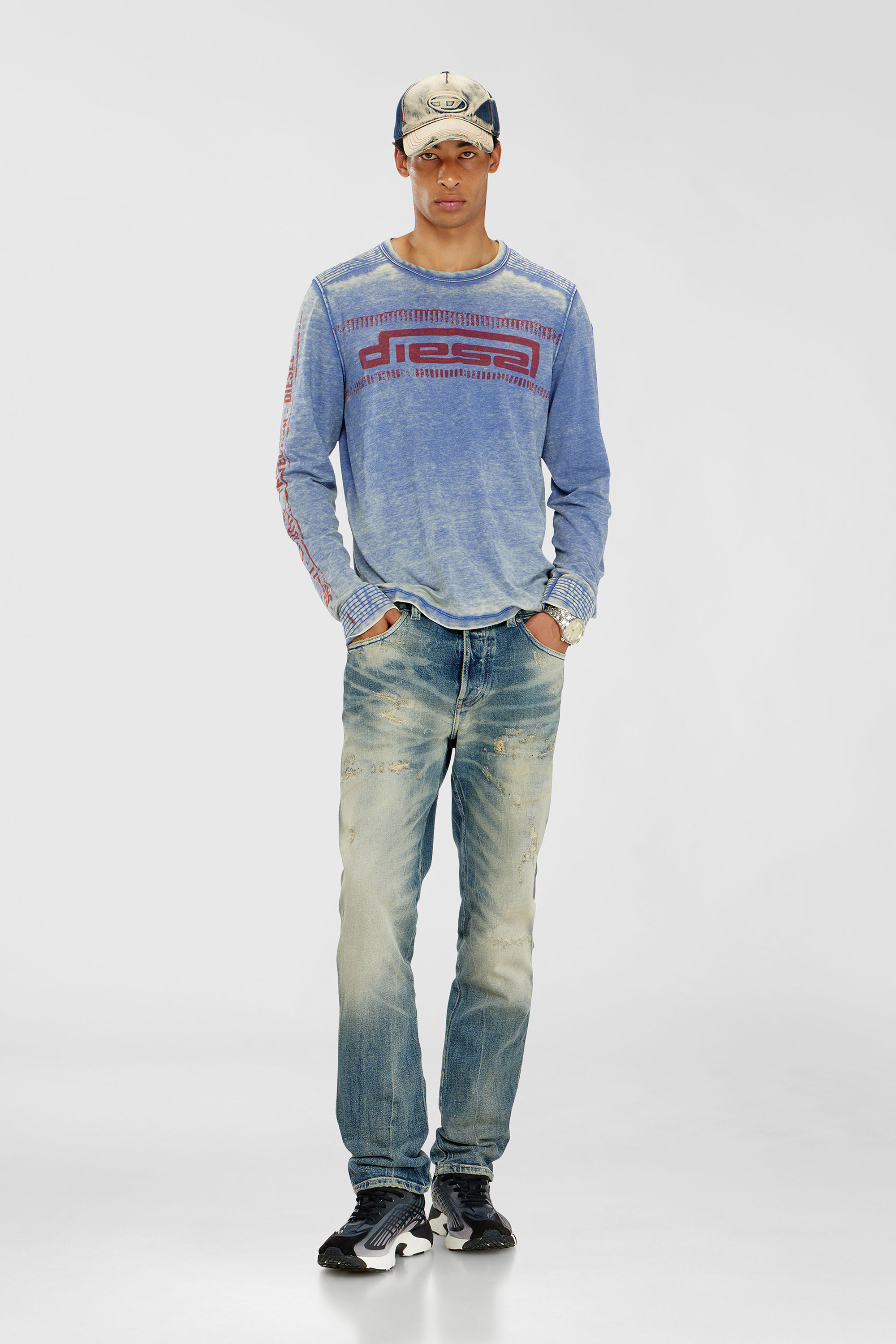 maison de dolce. 長袖シャツ ブルー新品 T-DOMY-LS 長袖Tシャツ｜ブルー｜メンズ｜DIESEL