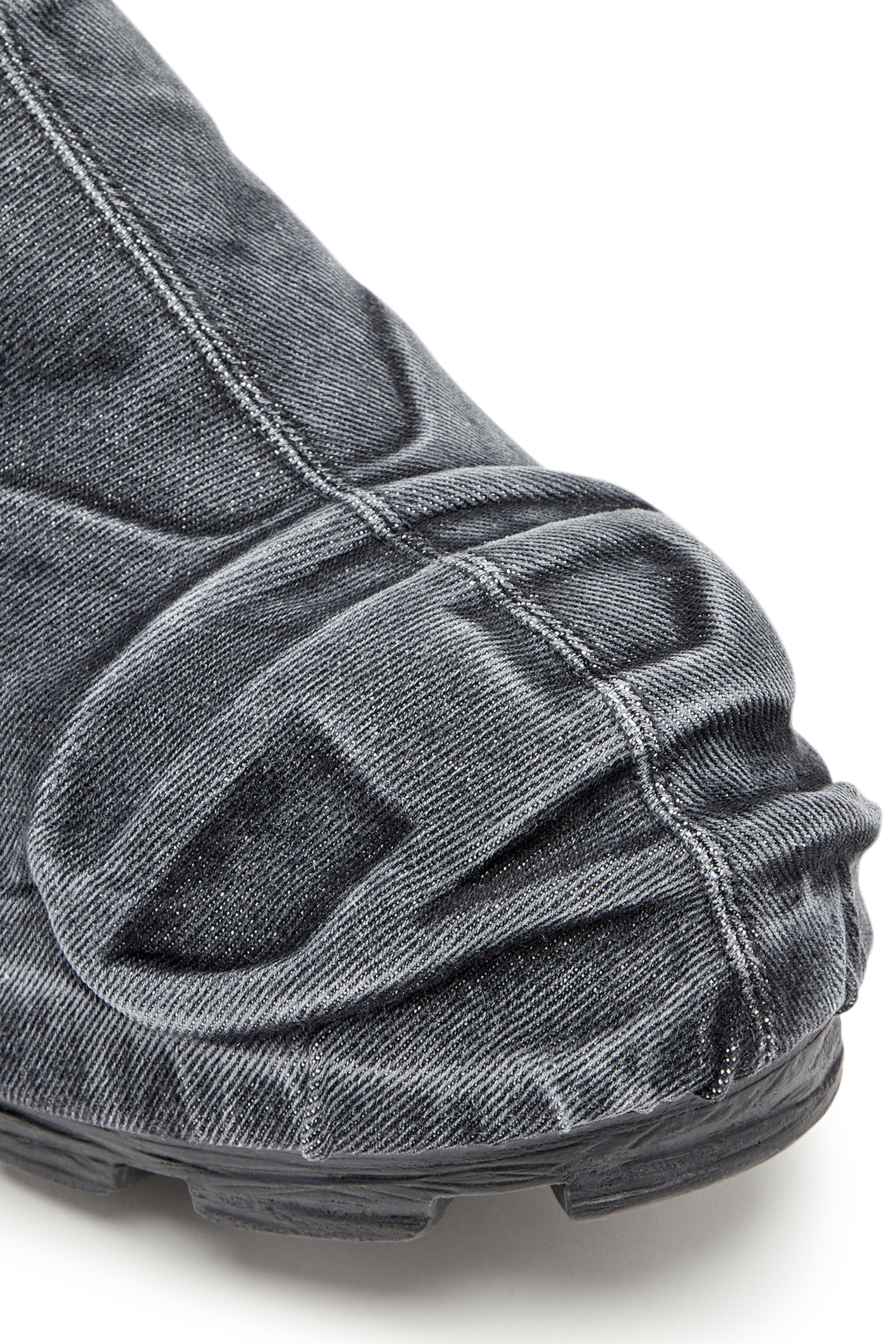 Diesel - D-HAMMER ML MD X, Male's D-Hammer-Low-cut denim boots with Oval D toe guard in ブラック - 7