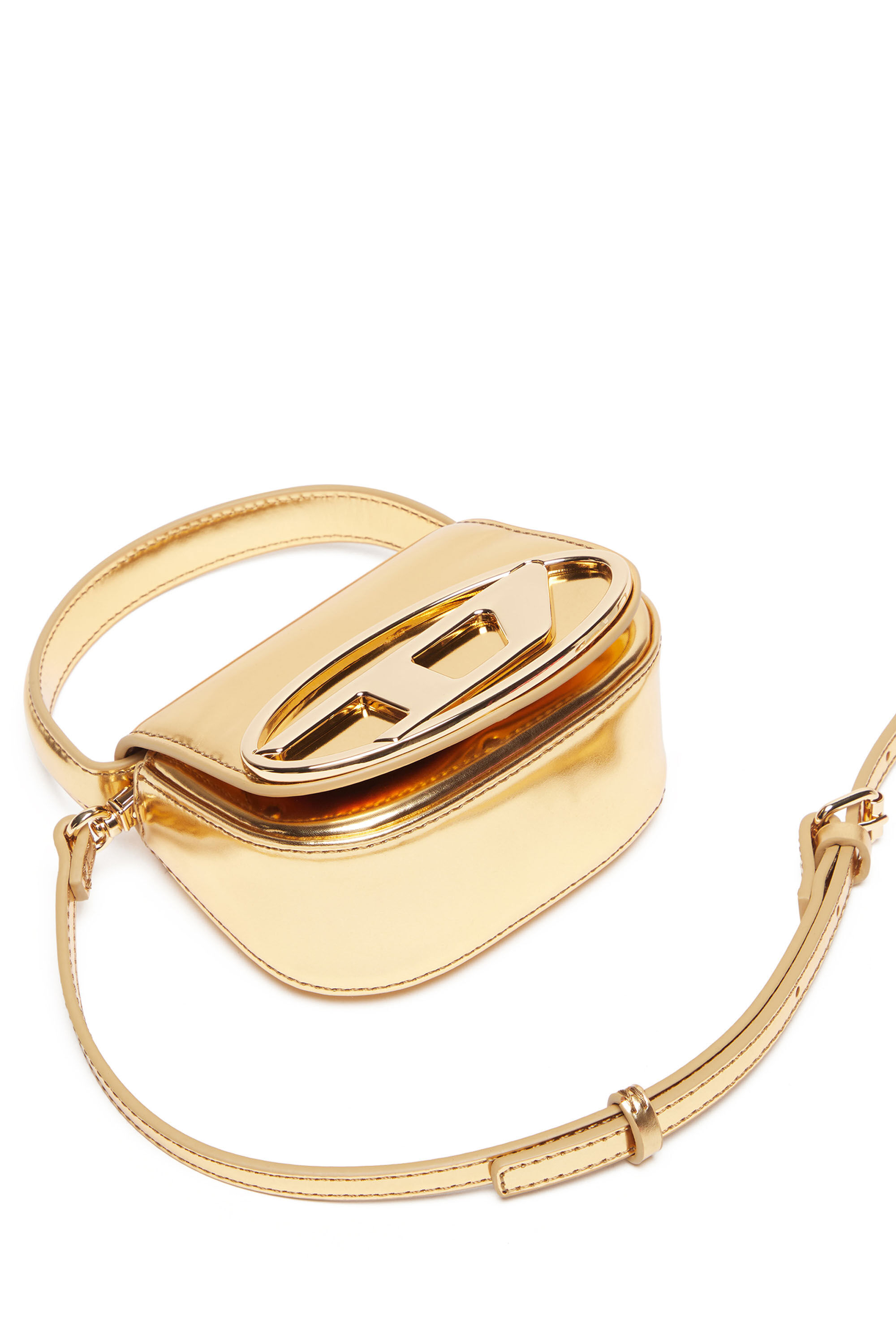 Diesel - 1DR-XS-S, Female's カウレザーショルダーバッグXS in ゴールド - 6