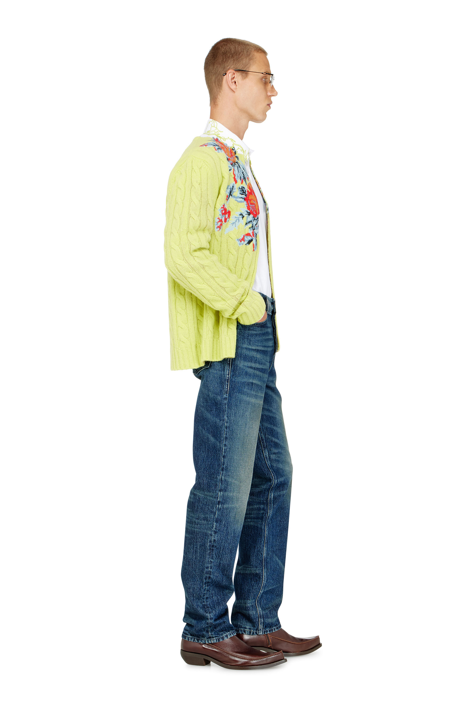 Diesel - Male's Regular Jeans 1991 D-Voeed 007FZ, ダークブルー - 3