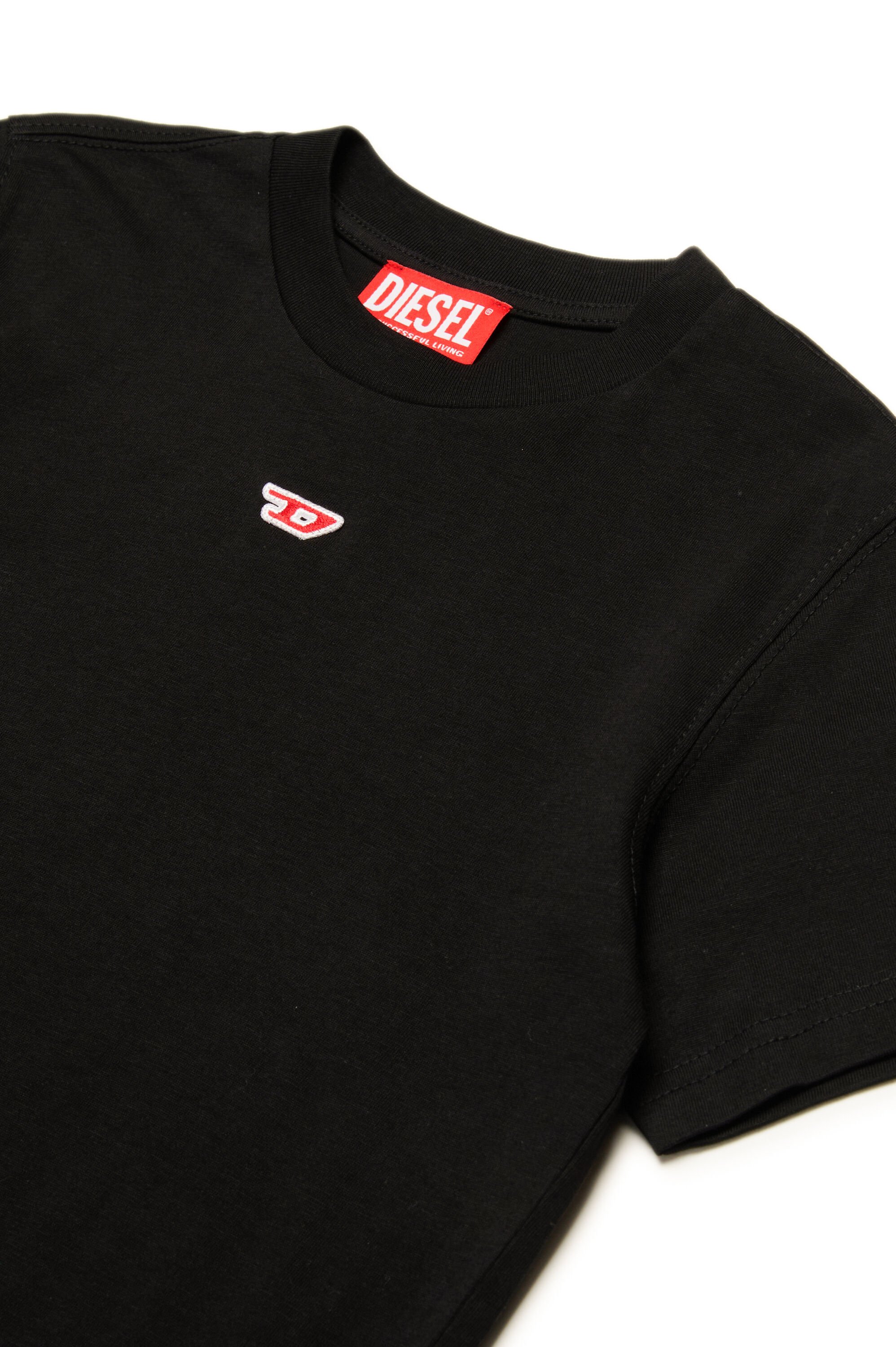 Diesel - TDIEGORD, Unisex's T-shirt with D logo in ブラック - 3