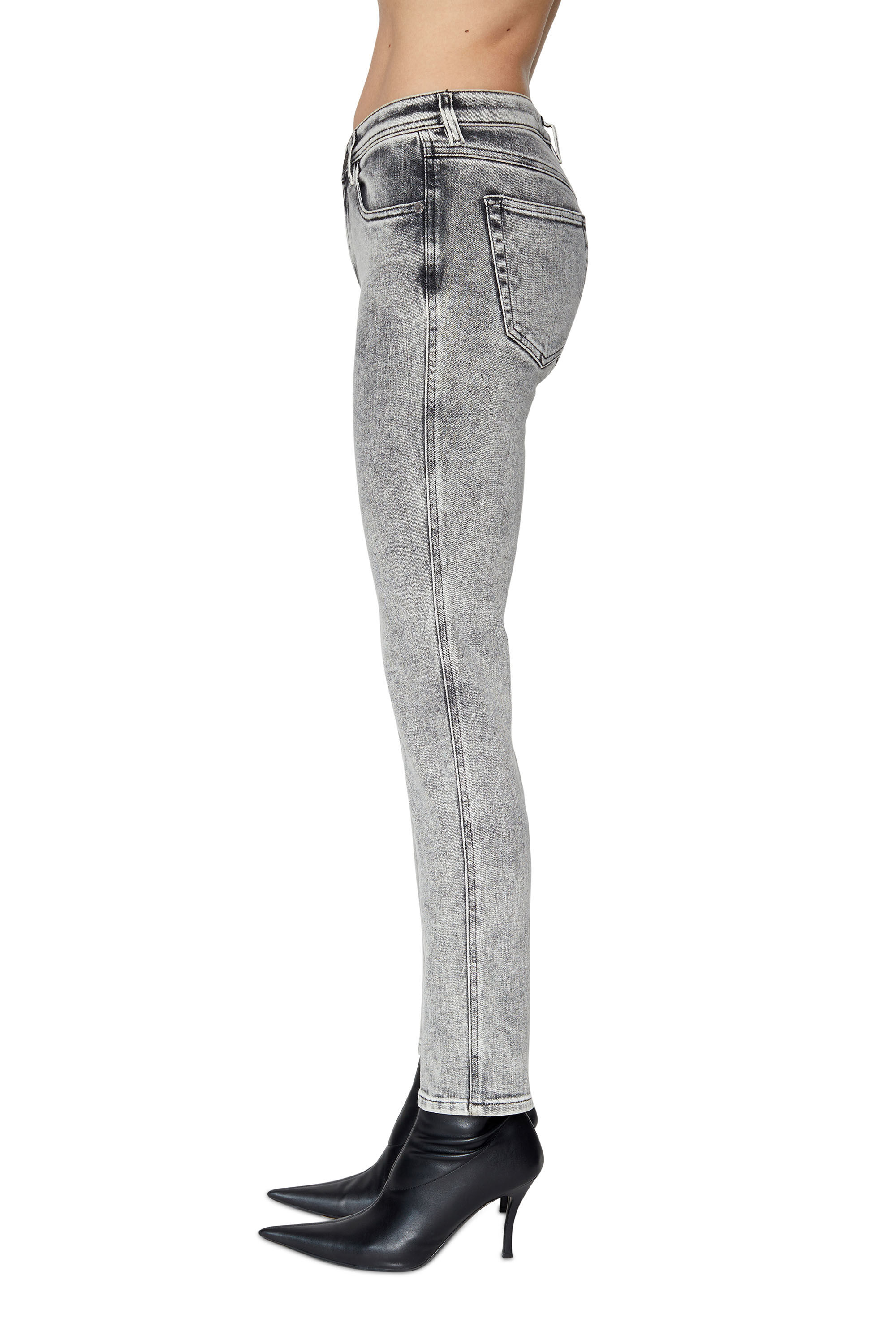 Diesel - 2015 BABHILA 09D89 Skinny Jeans, ライトグレー - Image 6