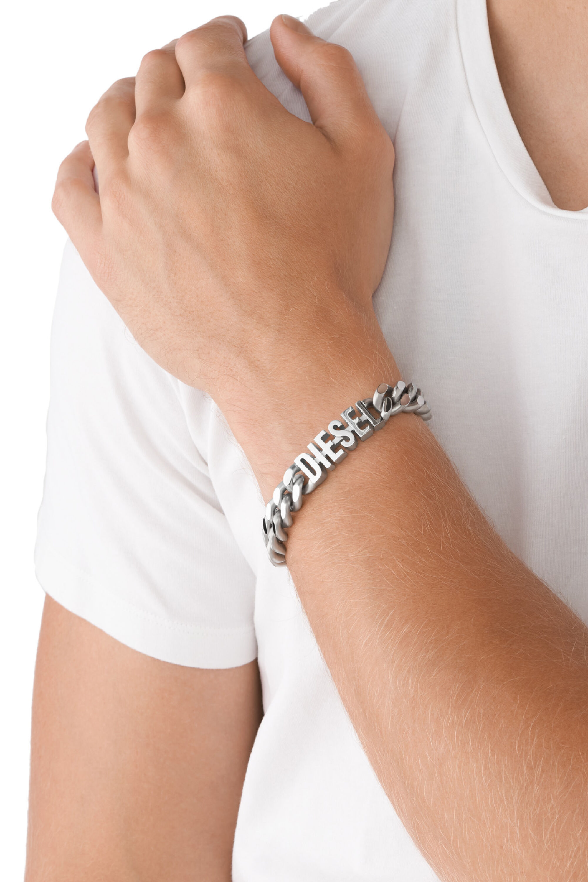 Diesel - DX1389, Male's ジュエリー ブレスレット in シルバー - 4
