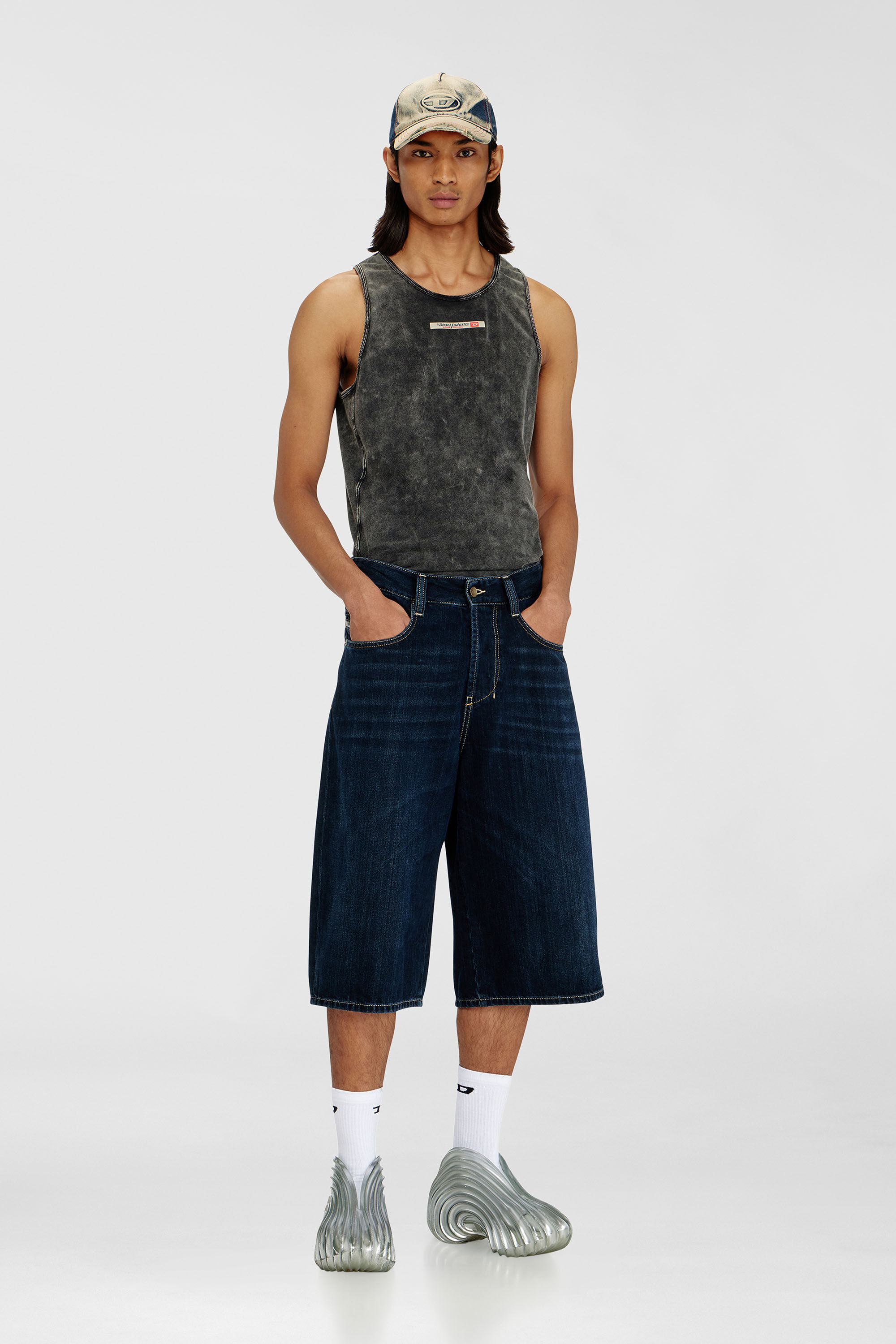 Diesel - MELISSA QUANTUM SNEAKERS X, Unisex's スリッポンスニーカー in シルバー - 1