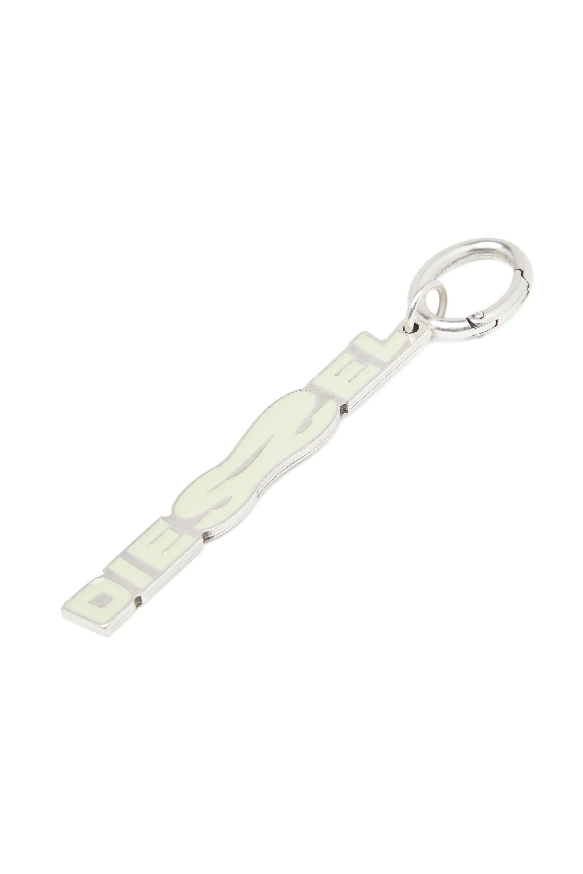 DIESEL　メタル キーリング　シルバートーン　X10209　純正保存袋付き DIESEL メタル キーリング シルバートーン X10209 純正保存袋付き