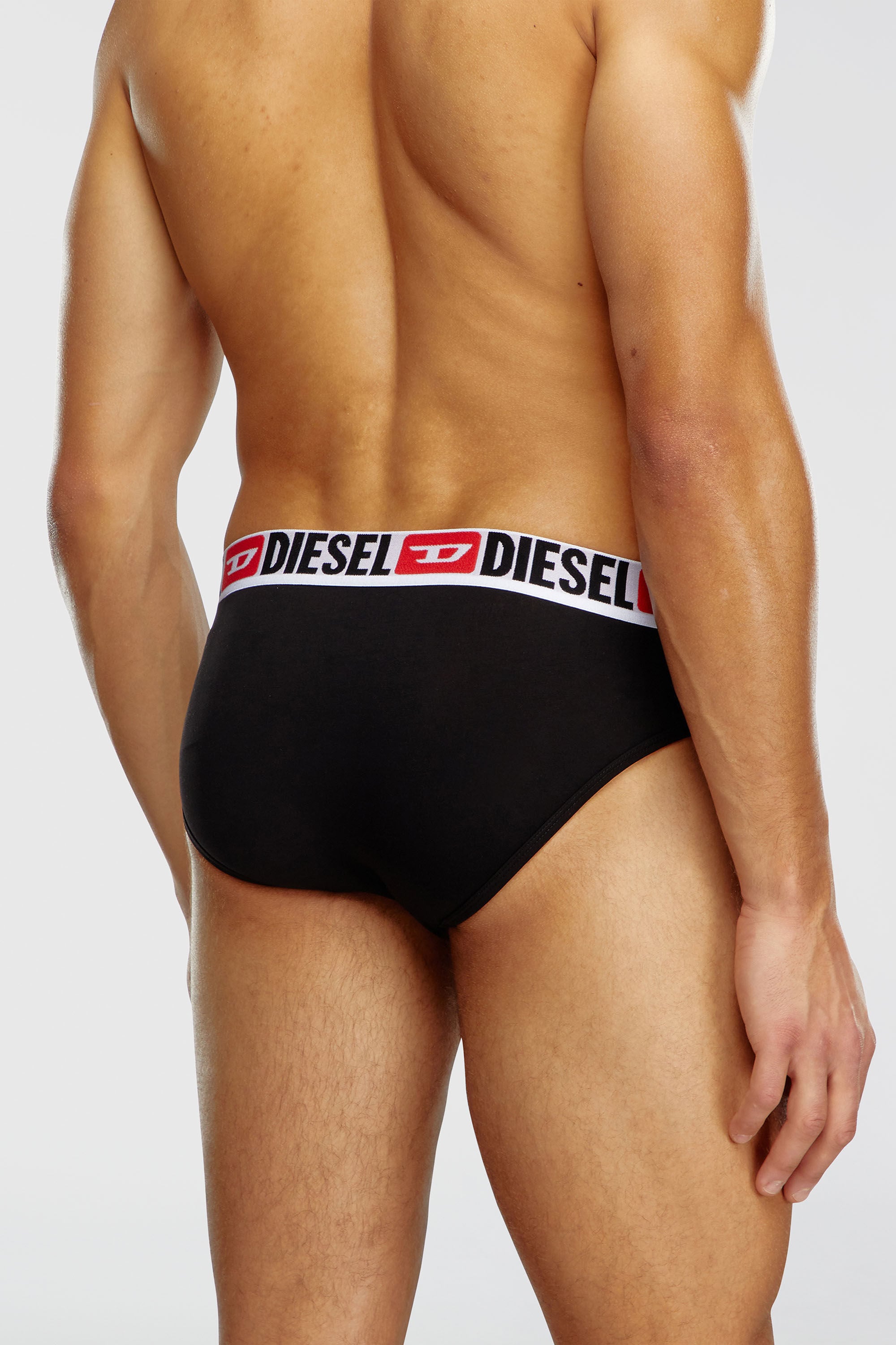 Diesel - UMBR-ANDRETHREEPACK, Male's アンダーウェアブリーフ3枚セット in ブラック/ホワイト - 4