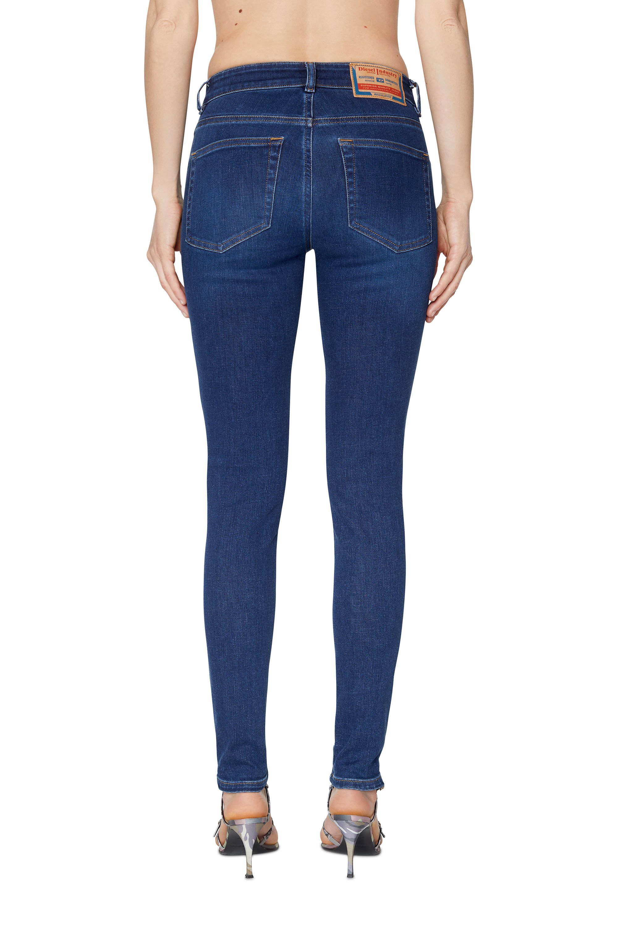 Diesel - Female's Super skinny Jeans 2017 Slandy 09C19, ダークブルー - 5