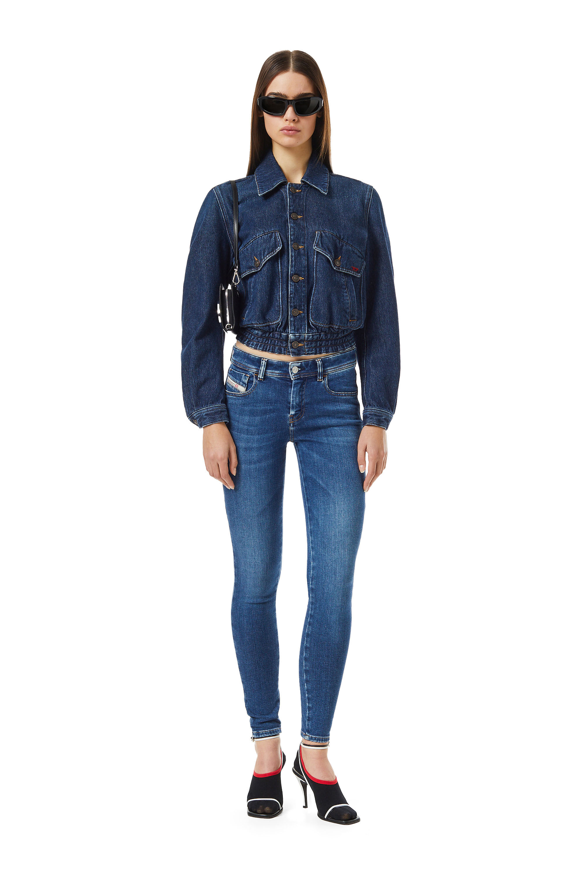 Diesel - Female's Super skinny Jeans 2017 Slandy 09C21, ミディアムブルー - 1