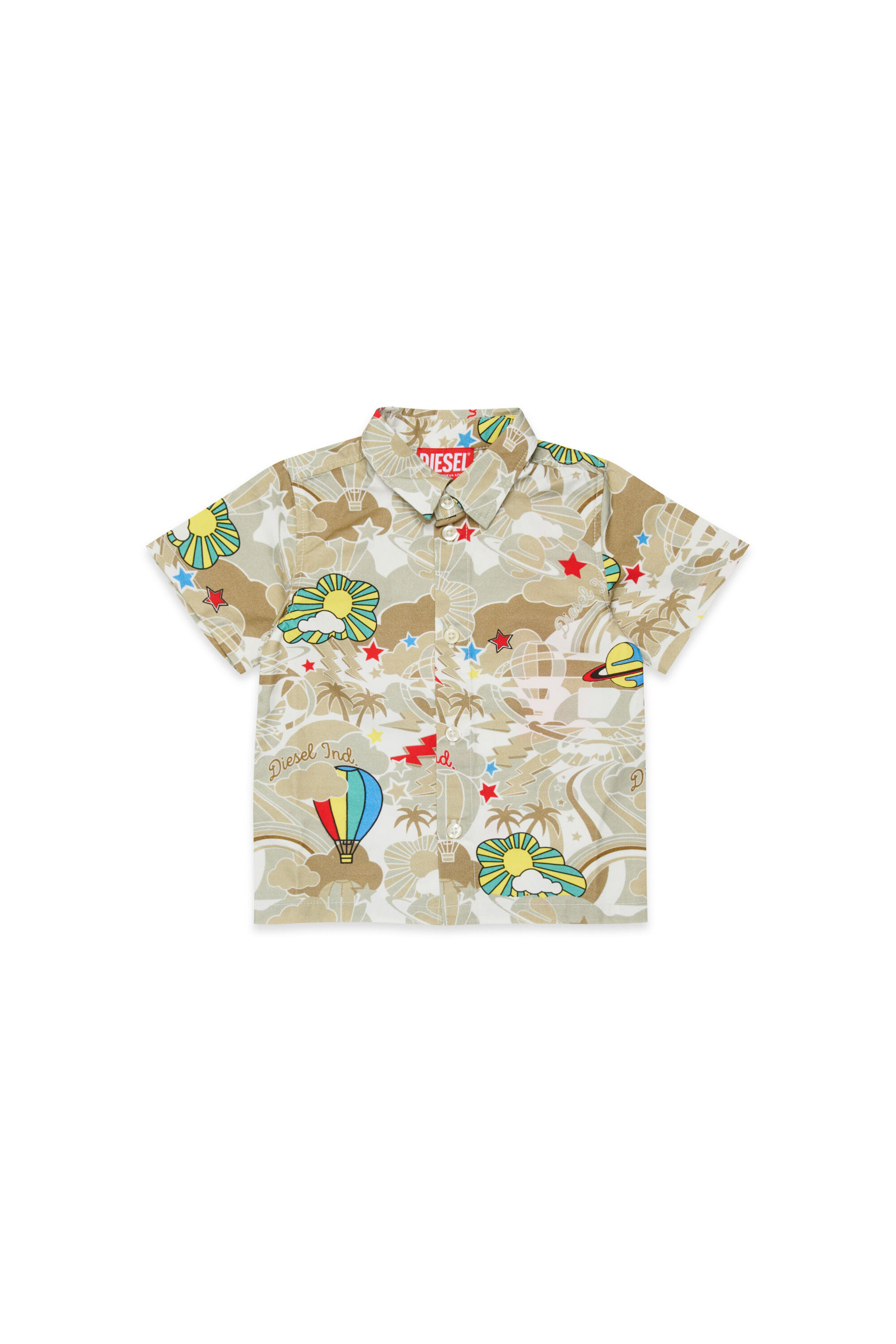 CILYB 半袖シャツ｜ブラウン｜ボーイズ｜DIESEL