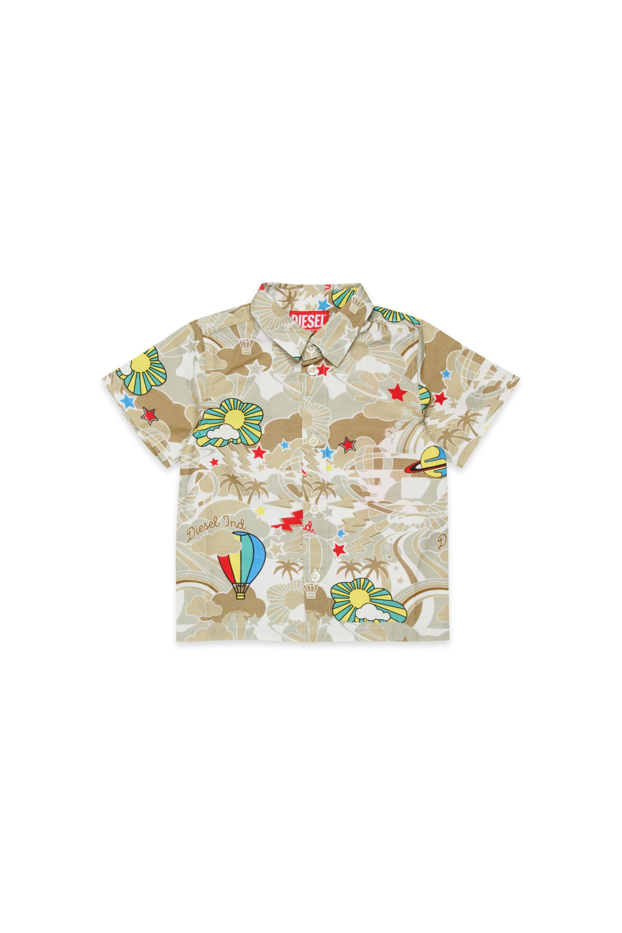 Diesel - CILYB, Male's 半袖シャツ in ライトブラウン - 1