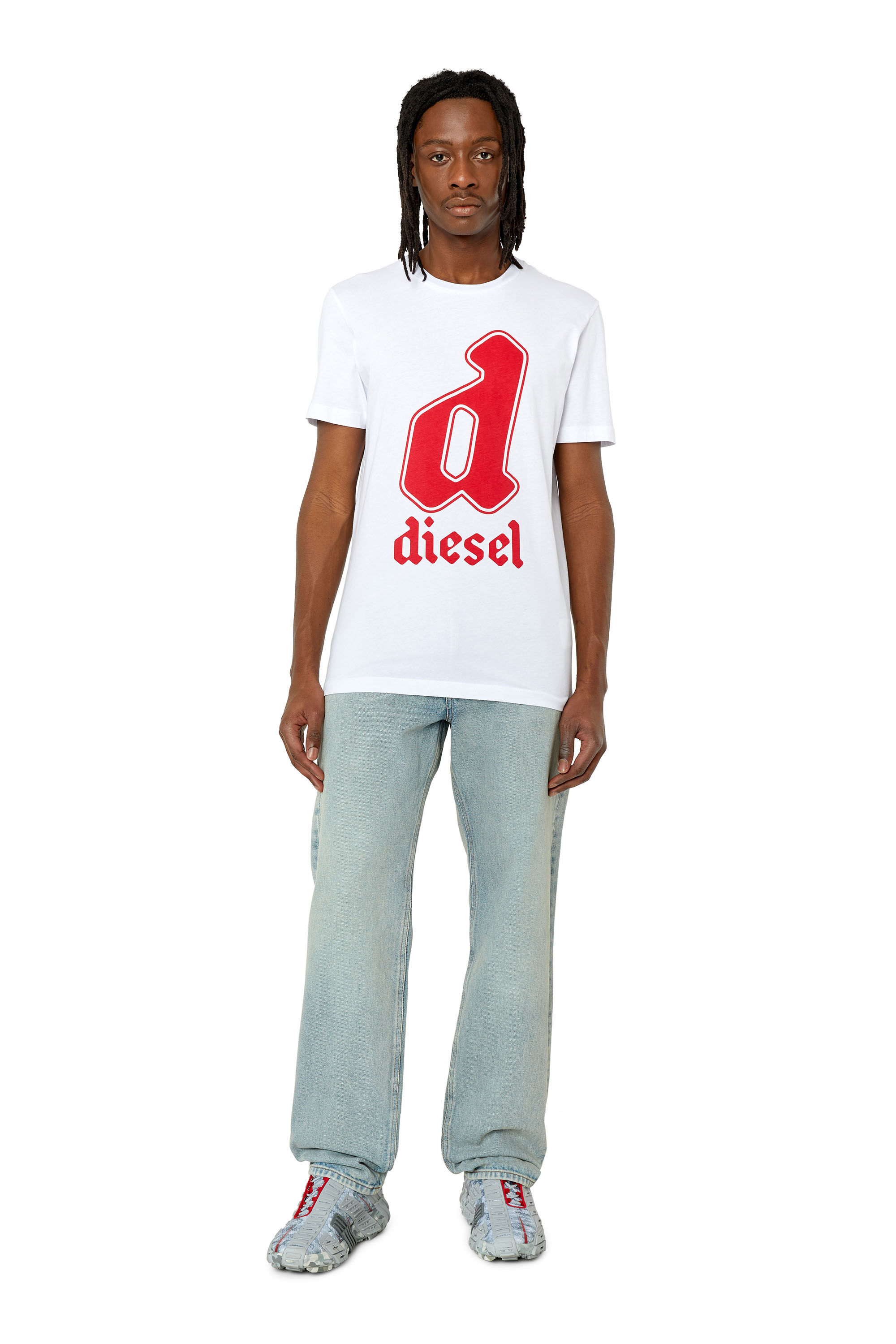 T-DIEGOR-K54（MEN）: DロゴプリントTシャツ｜ディーゼル（DIESEL 