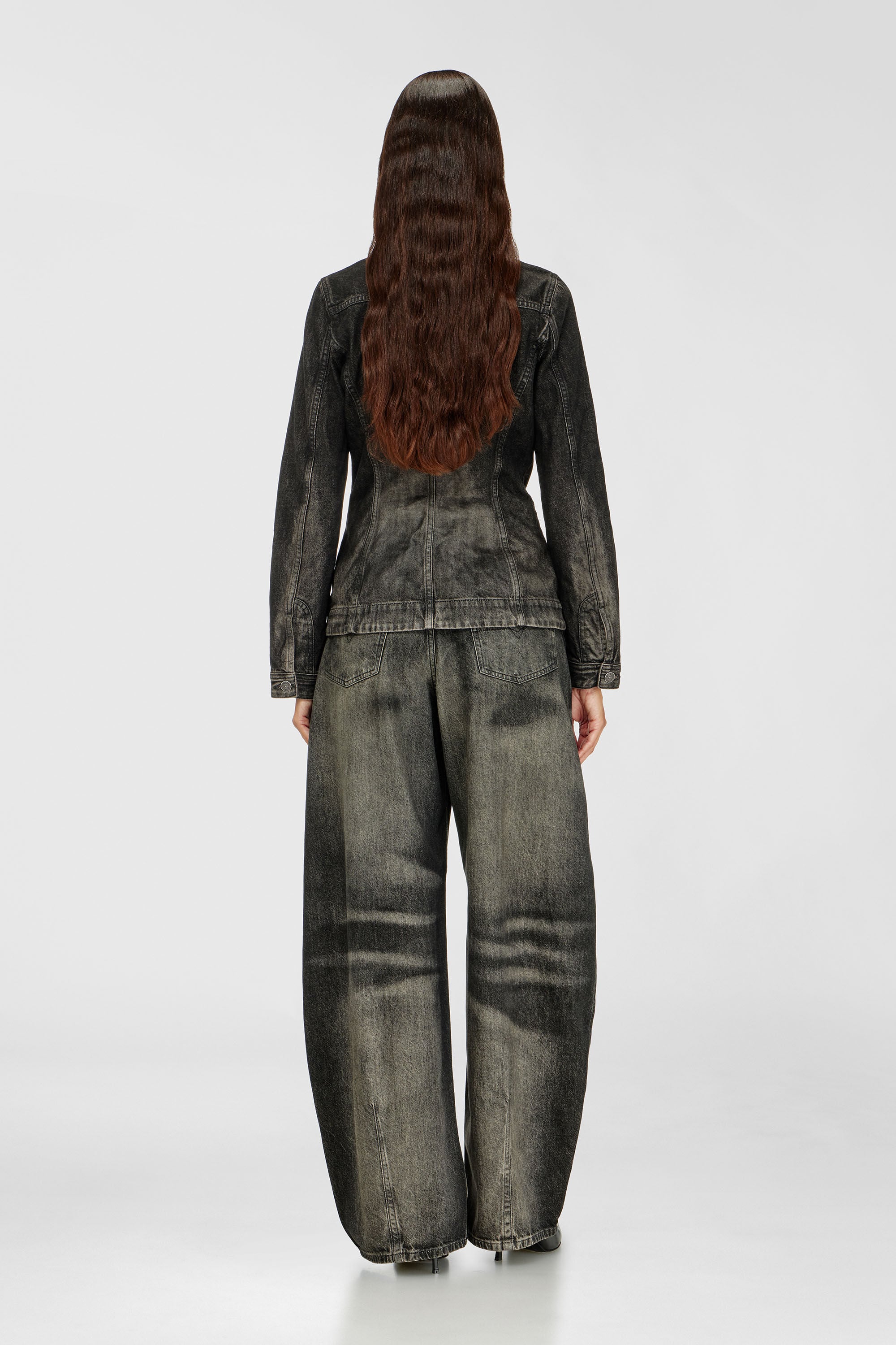 Diesel - Female's Relaxed Jeans 1987 D-Khelz 09R33, ブラック/ダークグレー - 3