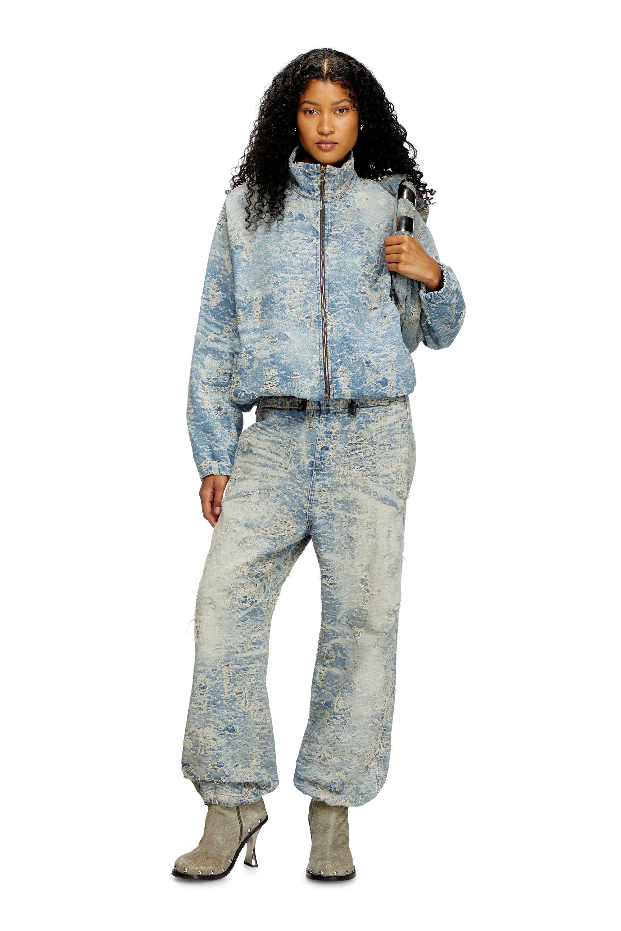 Diesel - Unisex's Relaxed Jeans D-Martial 007Z7, ライトブルー - 7