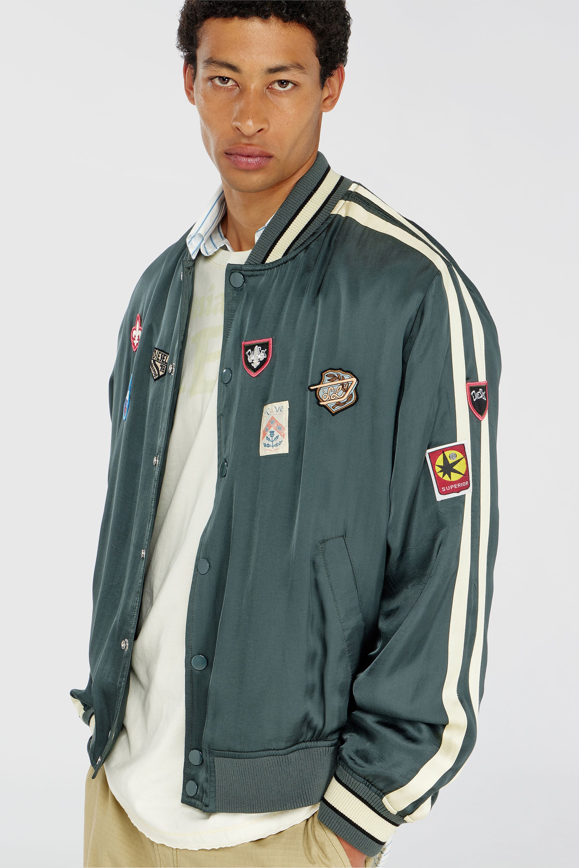 Diesel - J-ANNU, Male's ジャケット in ダークグリーン - 4