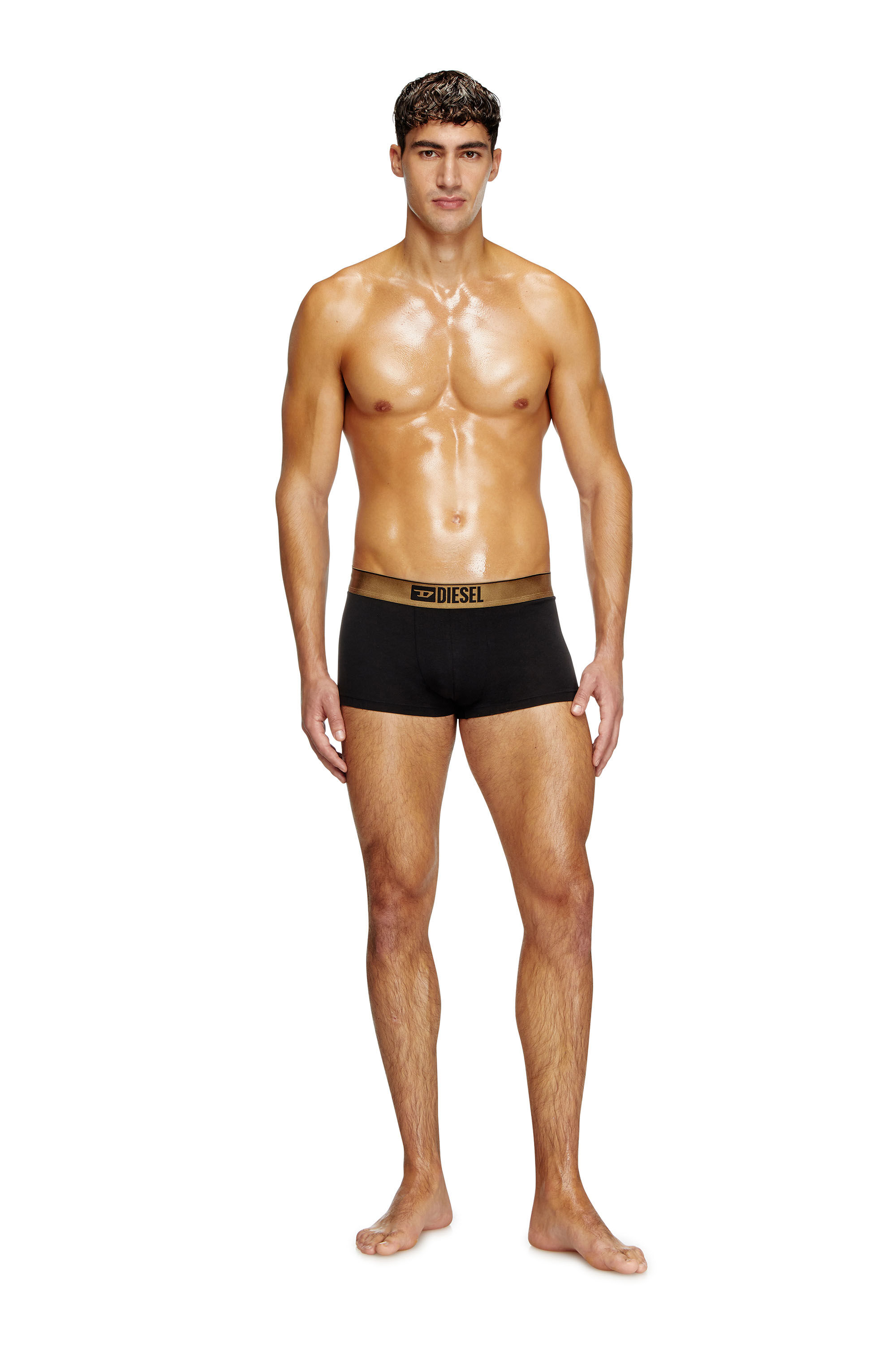 Diesel - DAMIEN-GFT-3PACK, Male's Three-pack metallic boxer in ブラック/レッド - 1