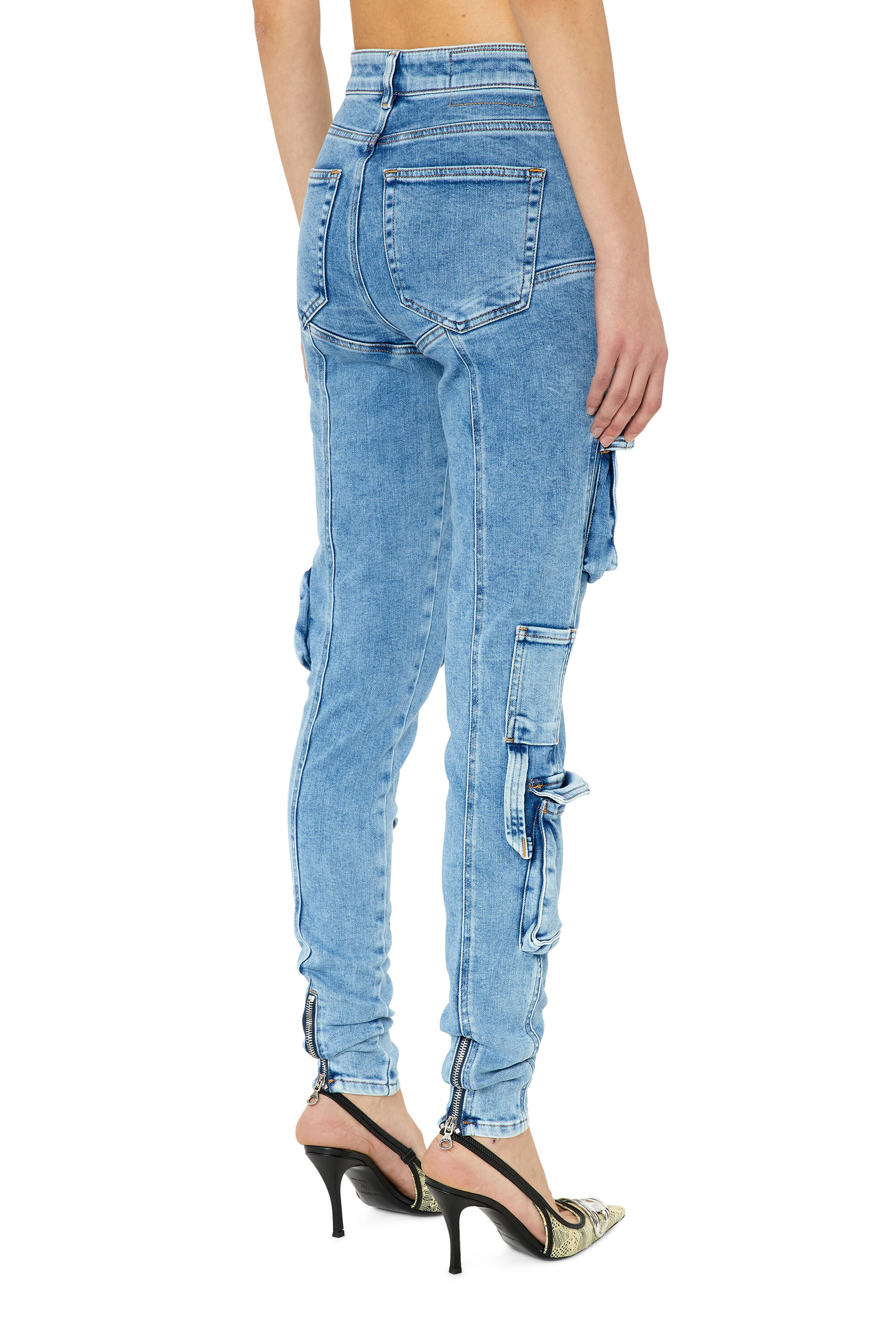 Diesel - Female's Super skinny Jeans 1984 Slandy-High 09F67, ライトブルー - 5