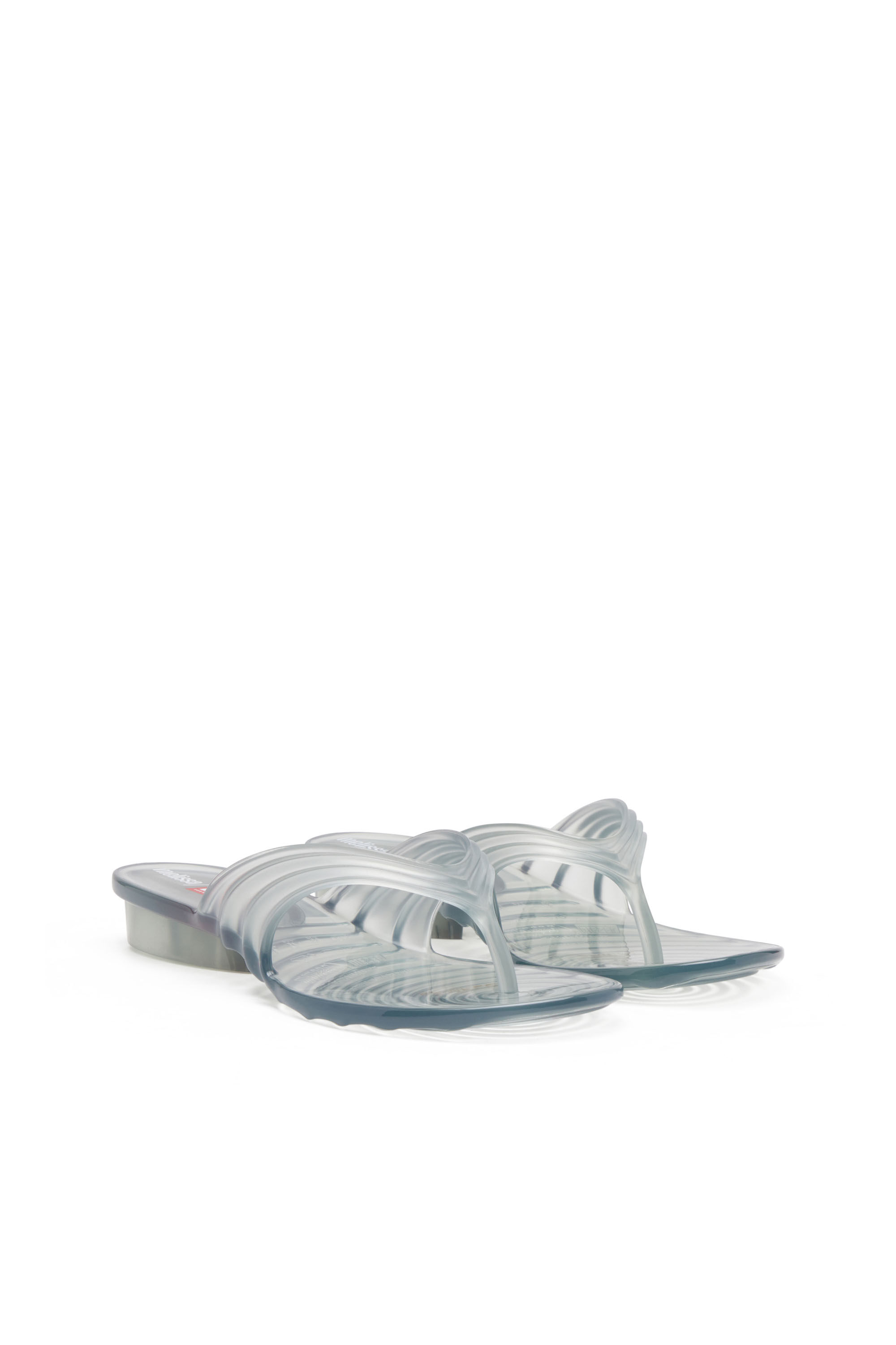 MELISSA QUANTUM THONG Sculptural flip-flops in Melflex®｜グレー