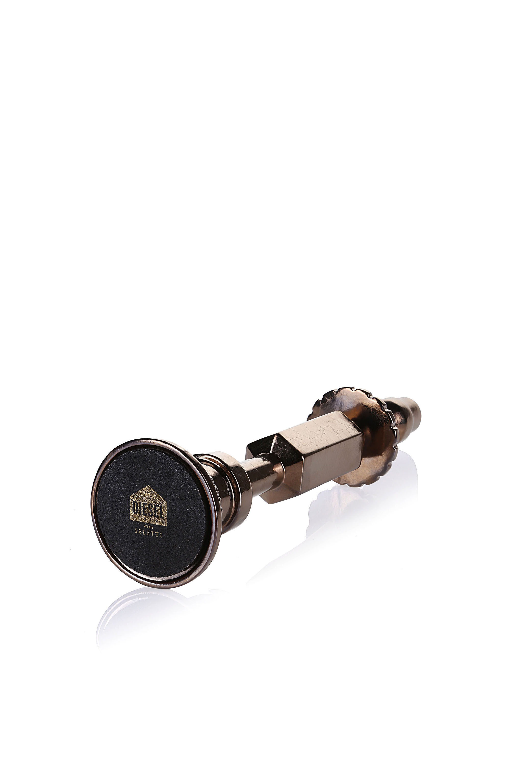 Diesel - 10952 TRANSMISSION, Unisex's Bronze big porcelain candleholder in ブロンズ - 2