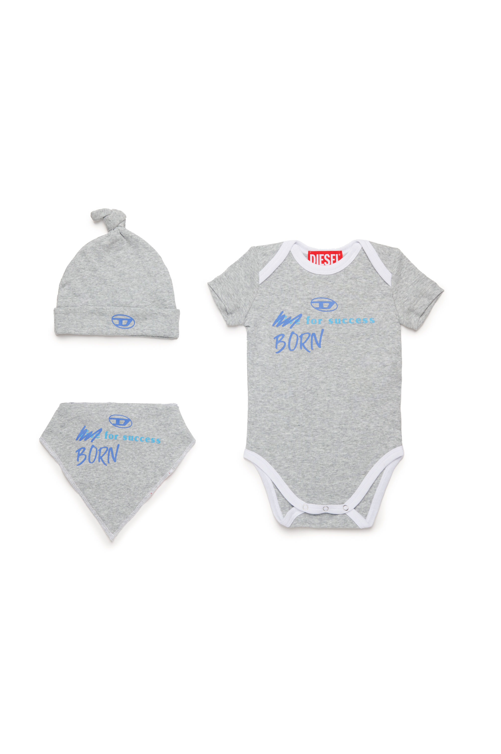 Diesel - URMASBOX-NB, Unisex's Born For Success newborn gift set in グレー - 1