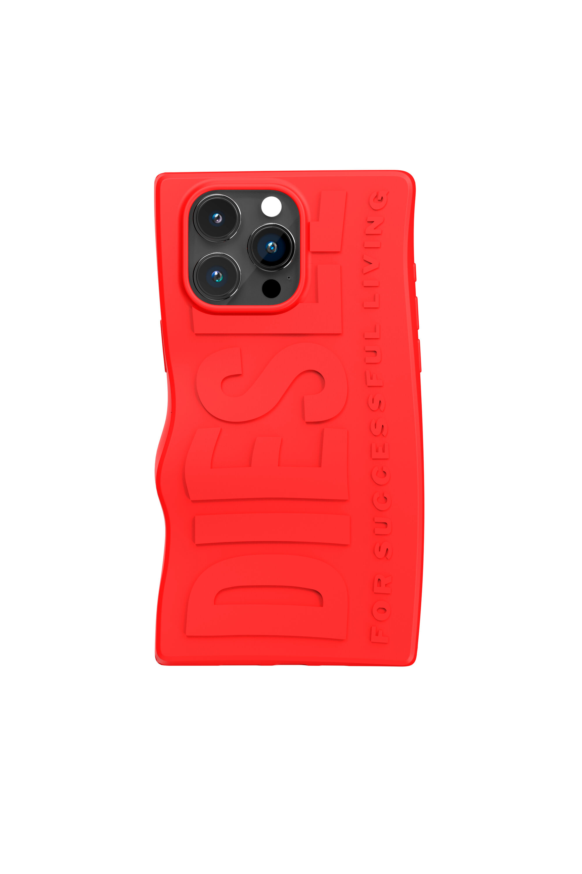 Diesel - 54119 MOULDED CASE, Unisex's iPhone 15 Pro Max シリコンケース in レッド - 2
