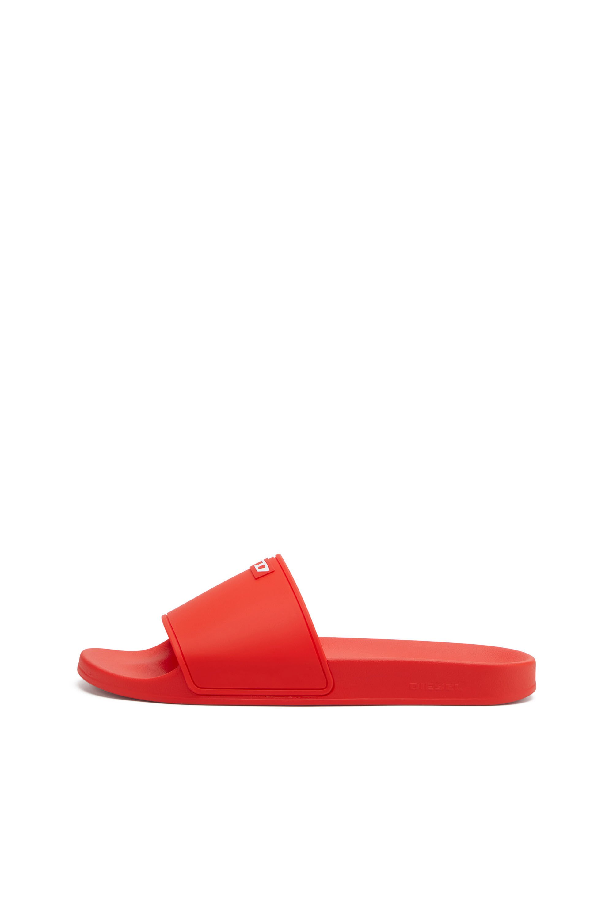 Diesel - SA-SWIM, Male's Sa-Swim-Rubber pool slides with D logo in レッド - 7
