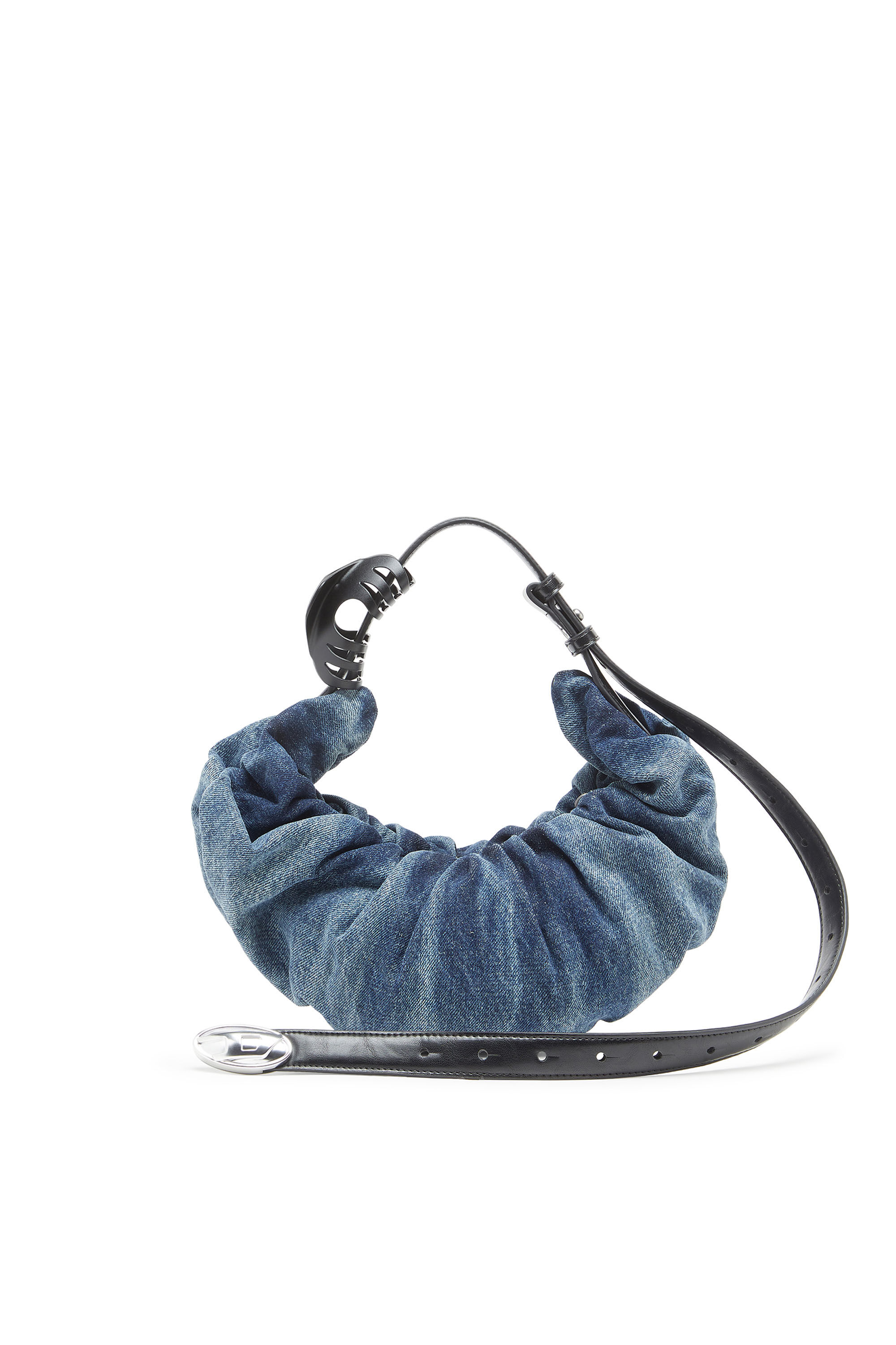 DIESEL デニムブルー ボディバッグ GRAB-D HOBO S ホーボーバッグ S｜ブルー｜ウィメンズ｜DIESEL